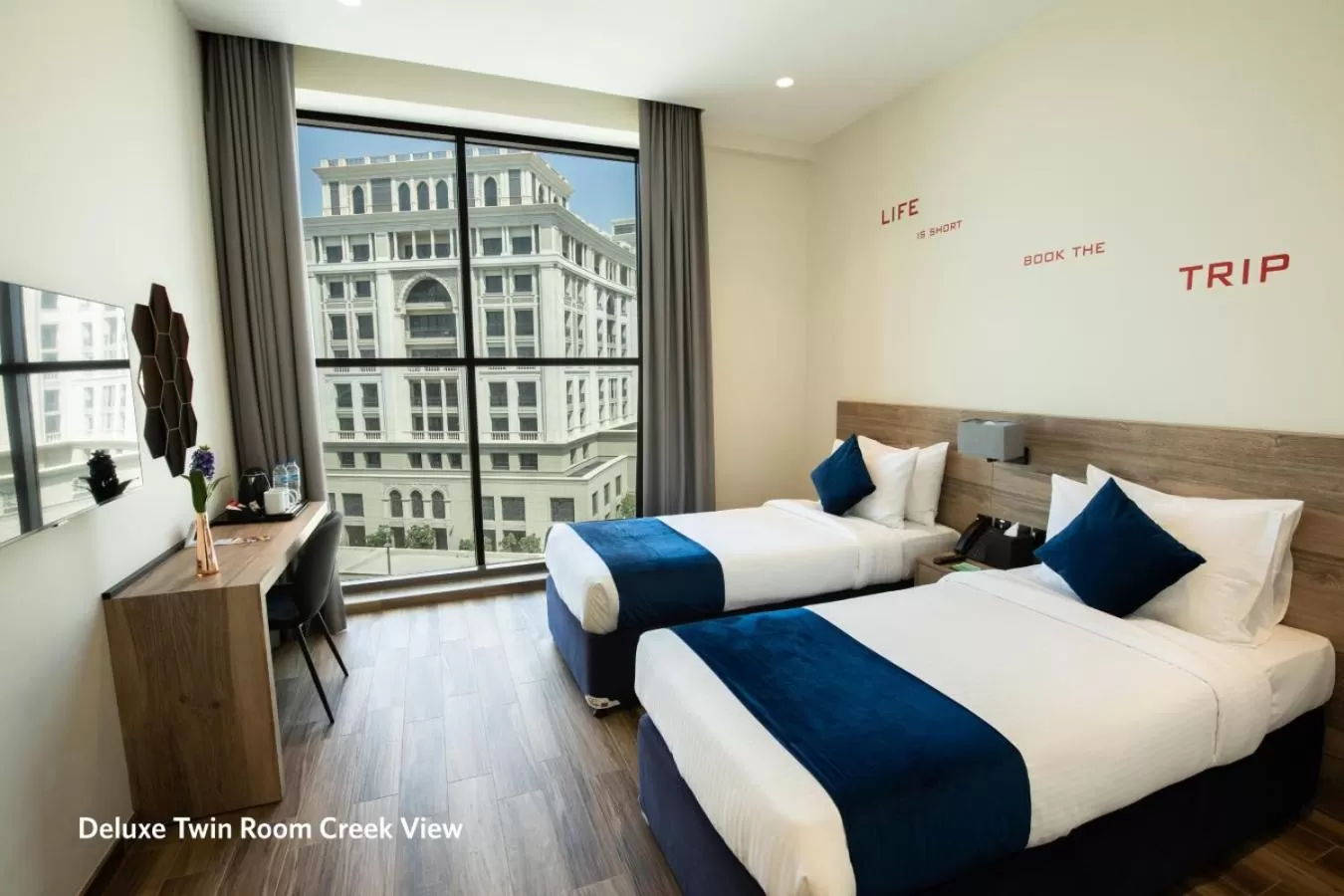 Deluxe Room Twin Bed with Waterfront View (includes 25% off F&B) in Grand Kingsgate Jaddaf Waterfront Hotel by Millennium