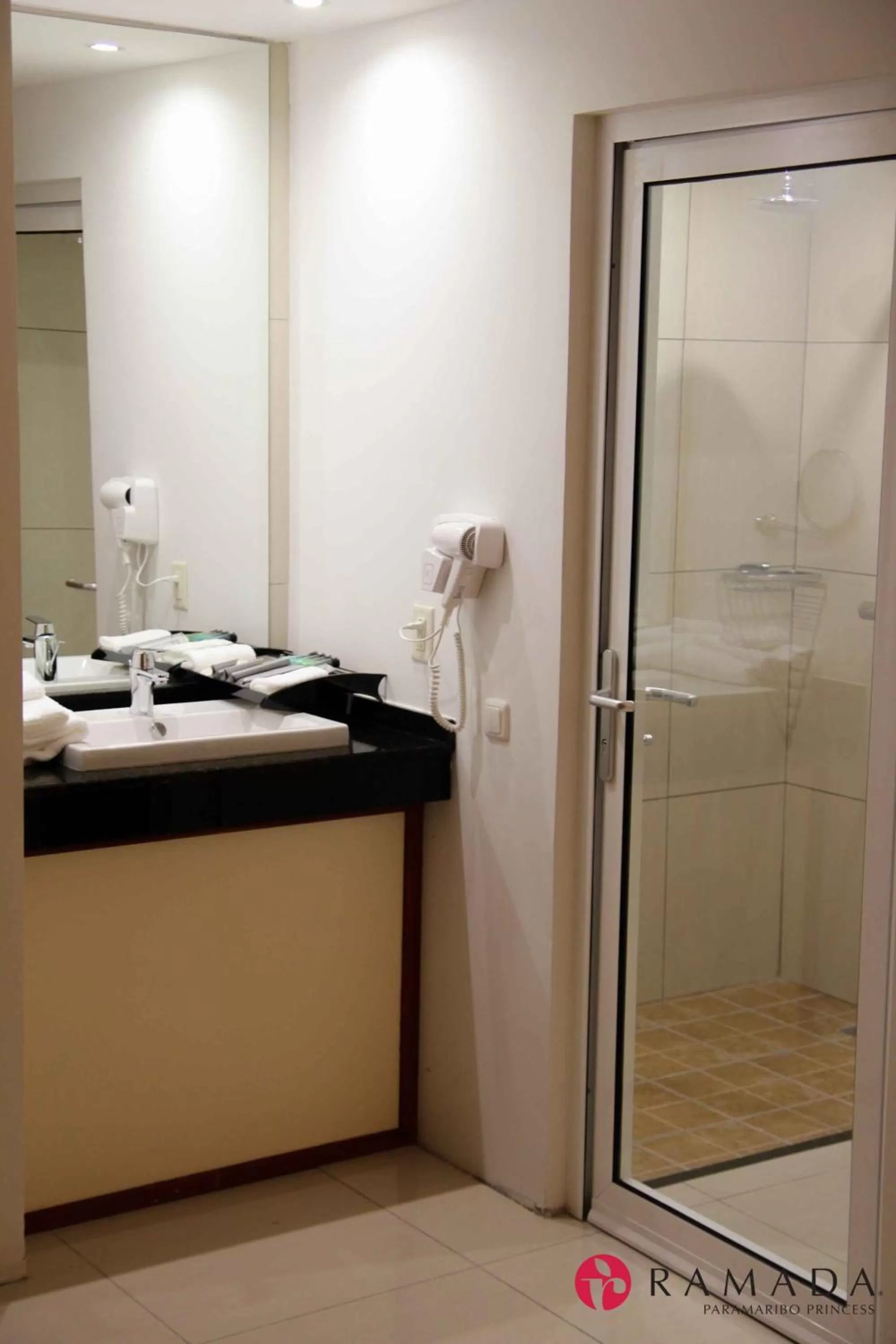 Shower in Ramada by Wyndham Princess Paramaribo