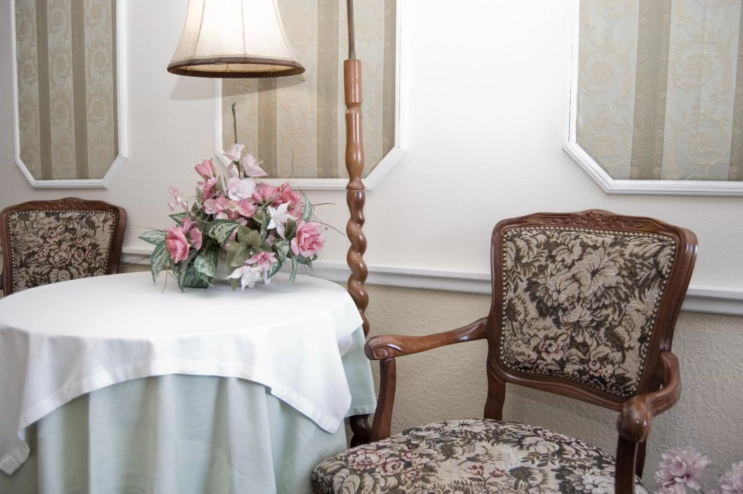 Bed, Seating Area in Pension Velický Zámoček