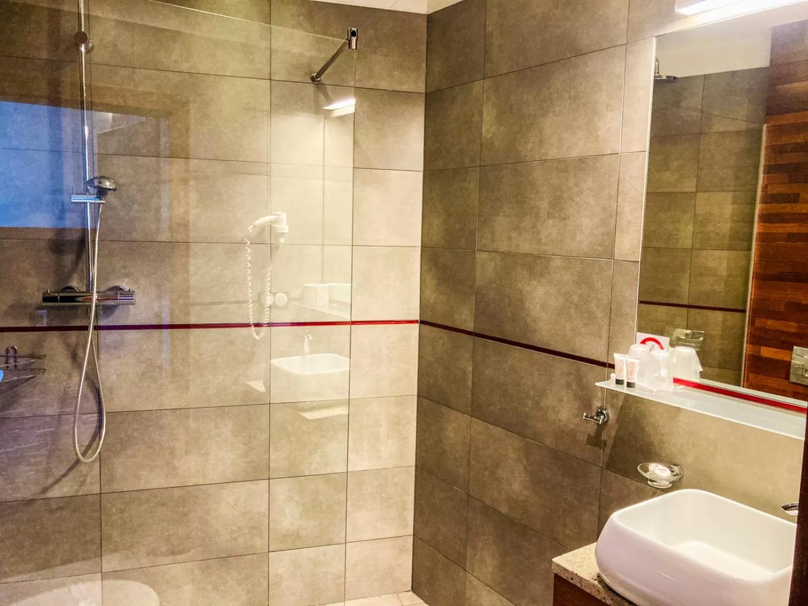 Shower in Hotel Modus