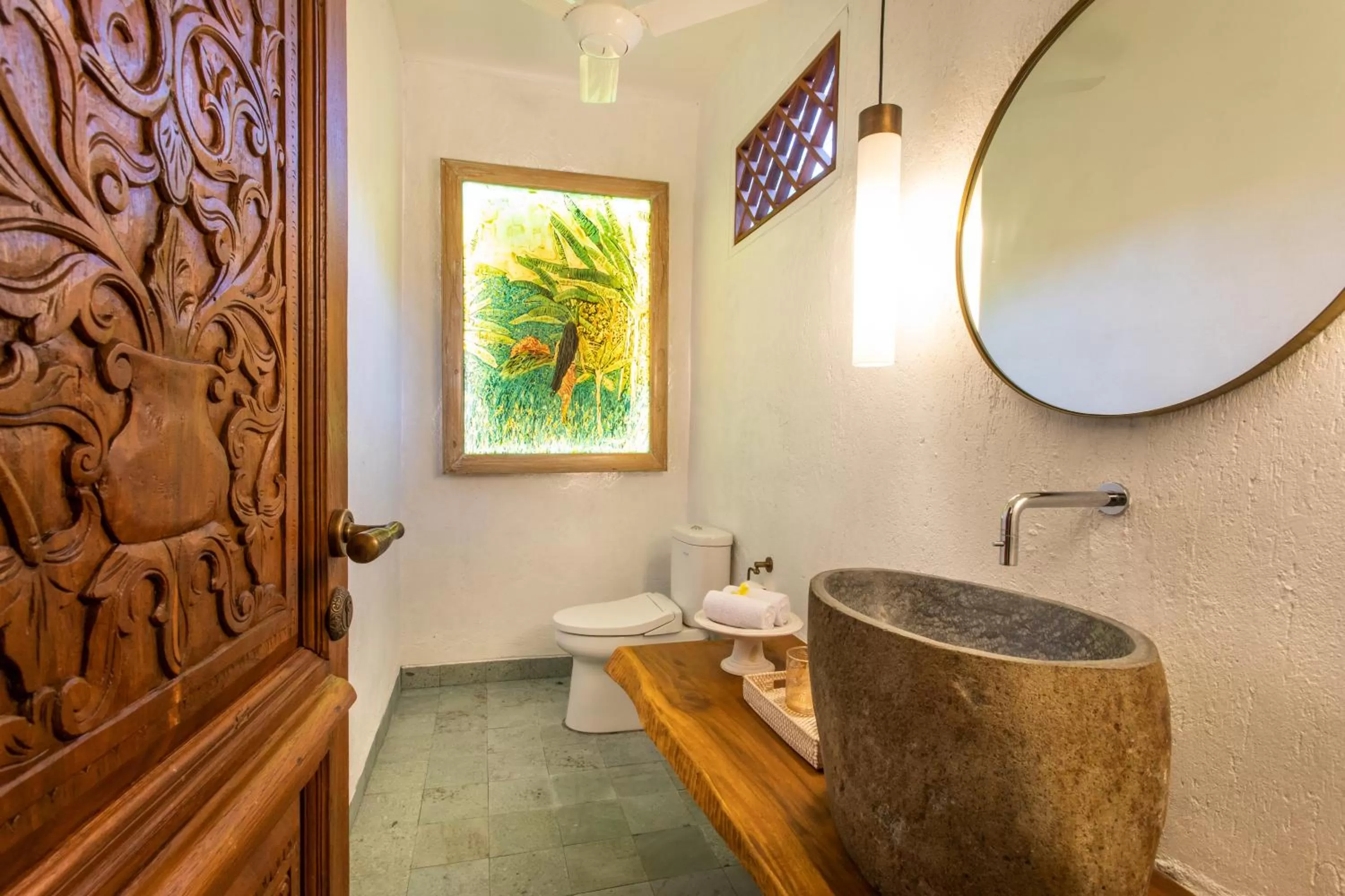 Bathroom in PinkPrivate Sanur - for Cool Adults Only