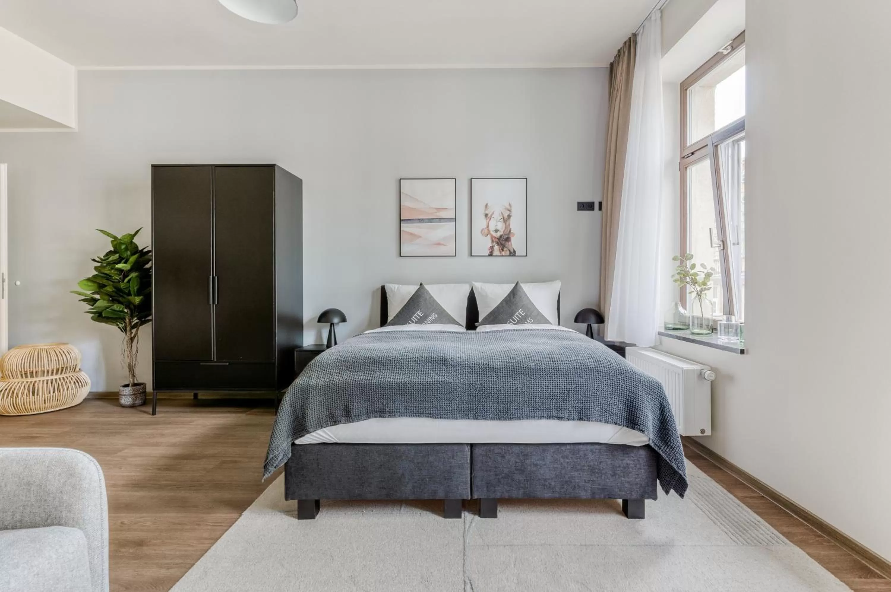 Bed in Limehome Leipzig Oelßner's Hof