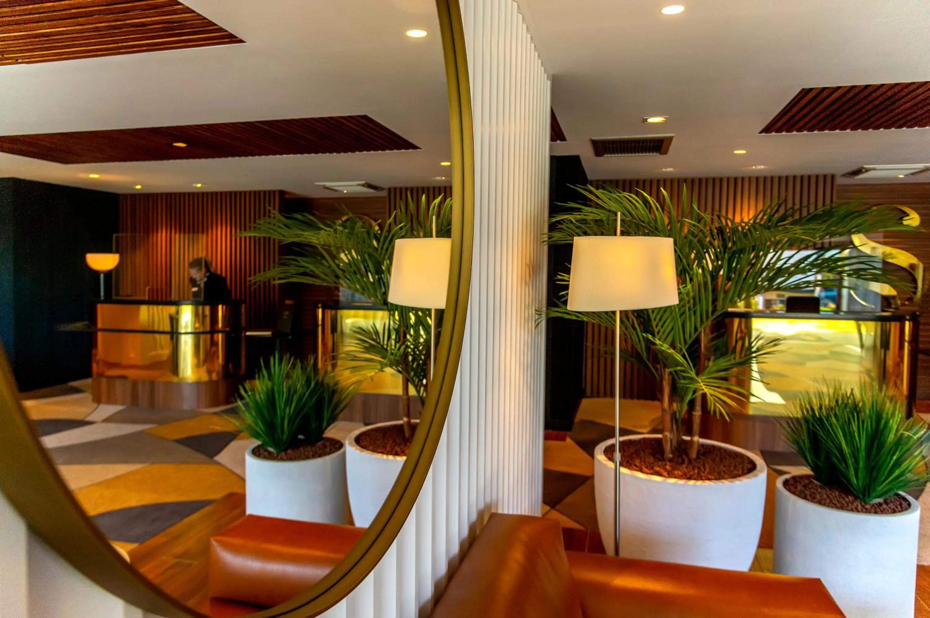 Lobby or reception in Servotel Saint-Vincent