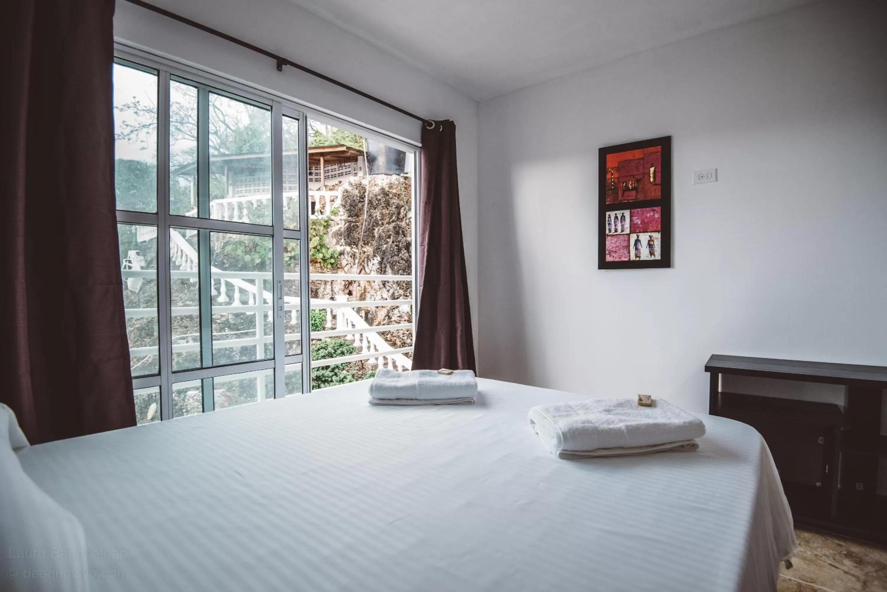 Bed in The Rock House Eco