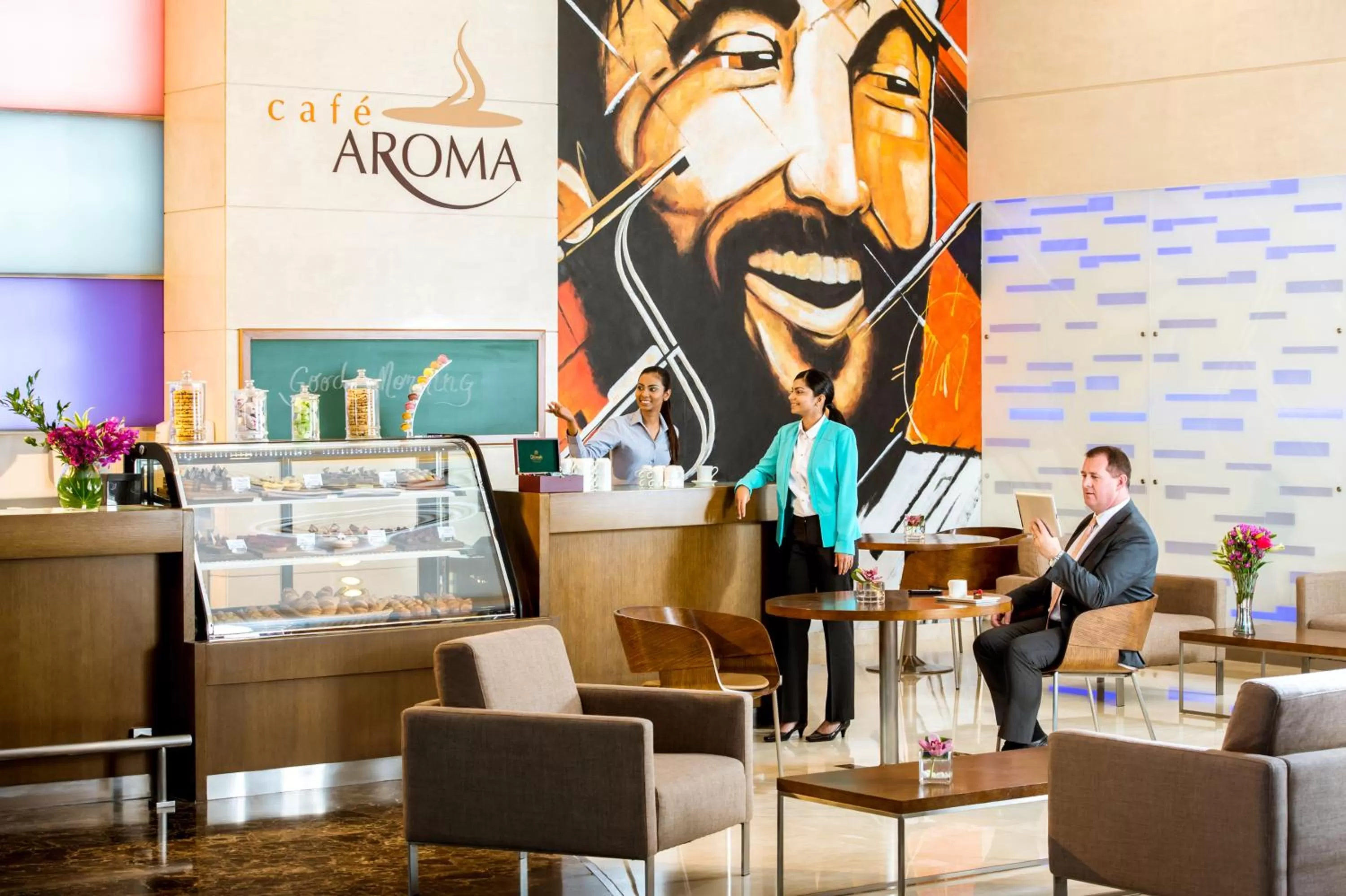 Lobby or reception in Novotel Abu Dhabi Gate