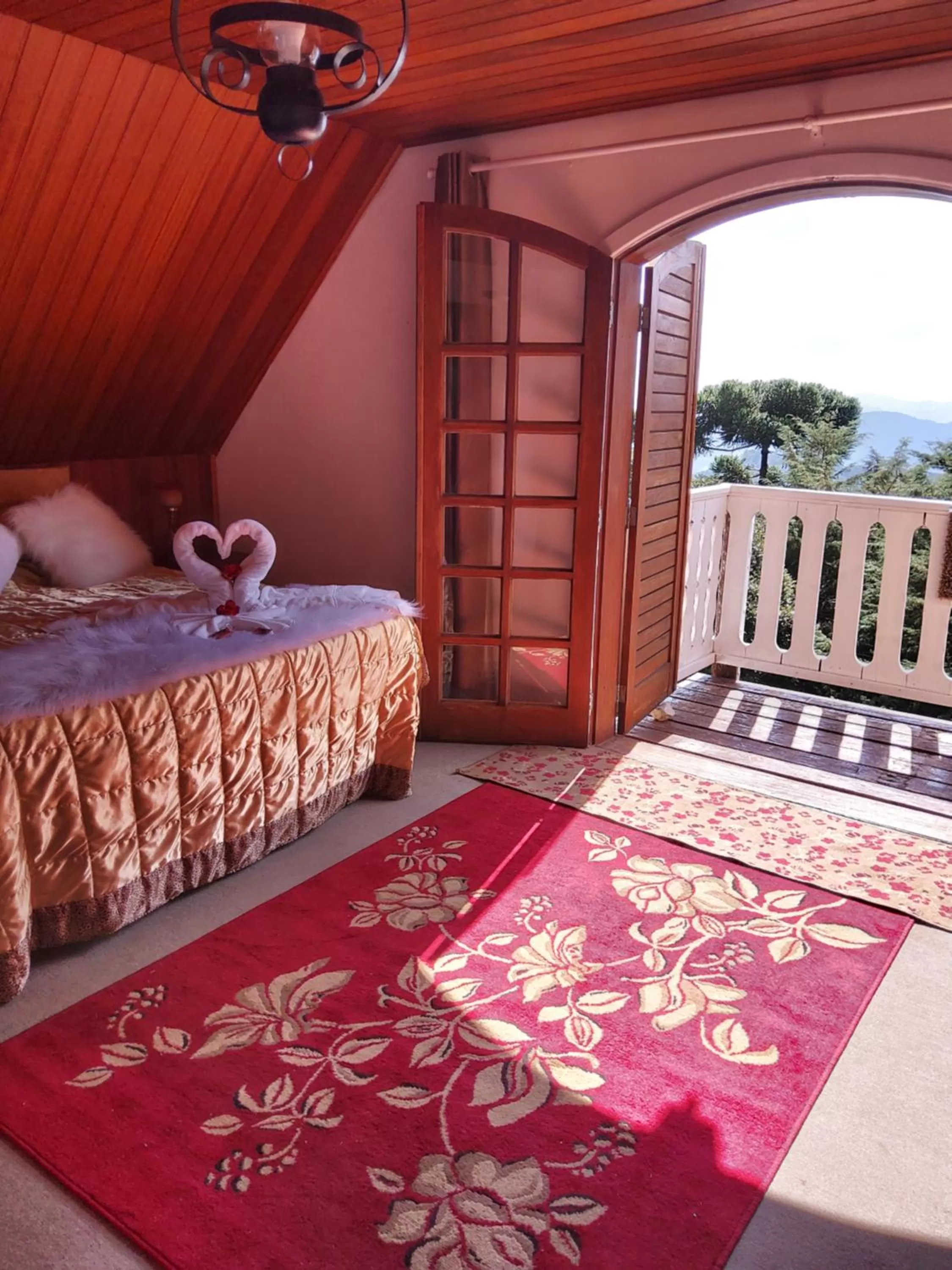 Quadruple Room with Balcony in Pousada Village Pôr do Sol