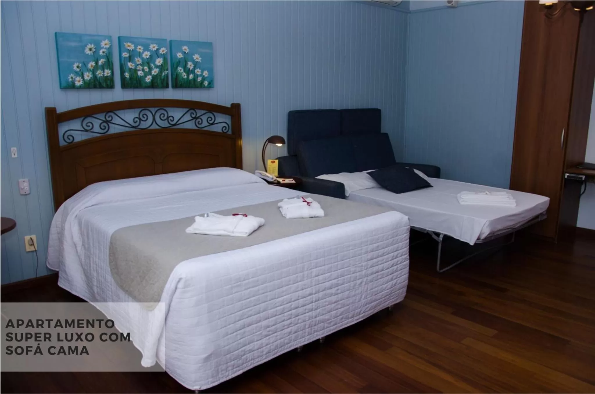 Bed in Hotel Villa Michelon