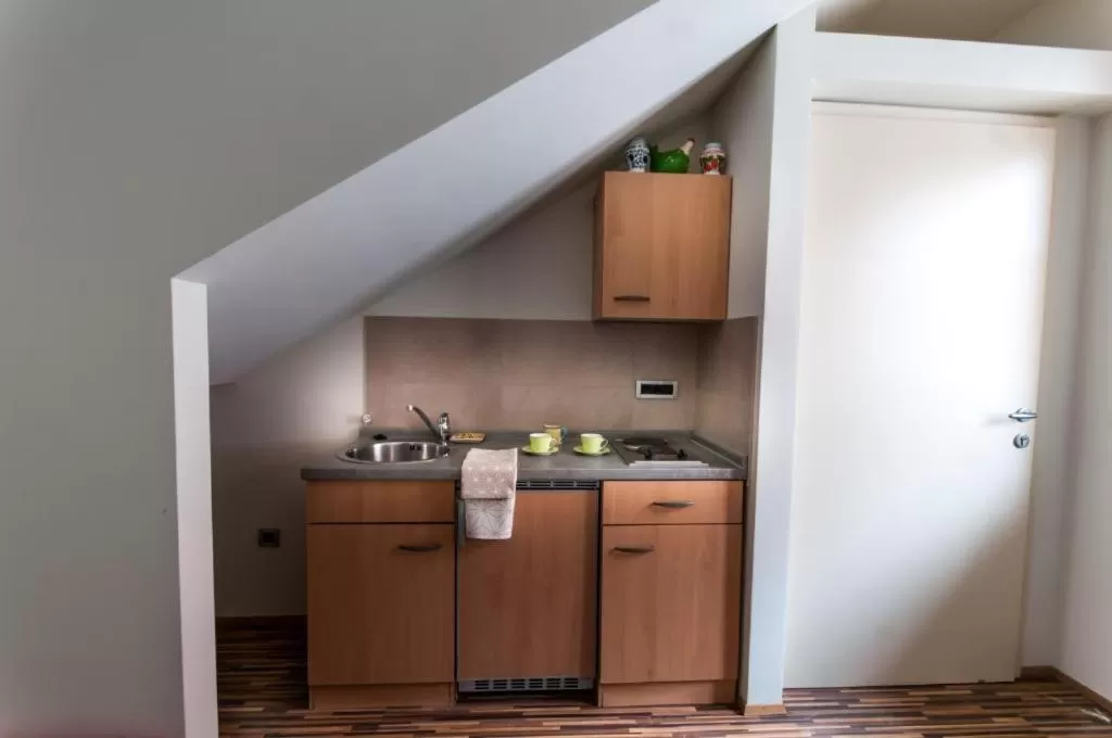 Kitchen or kitchenette in CUBE central rooms for 2