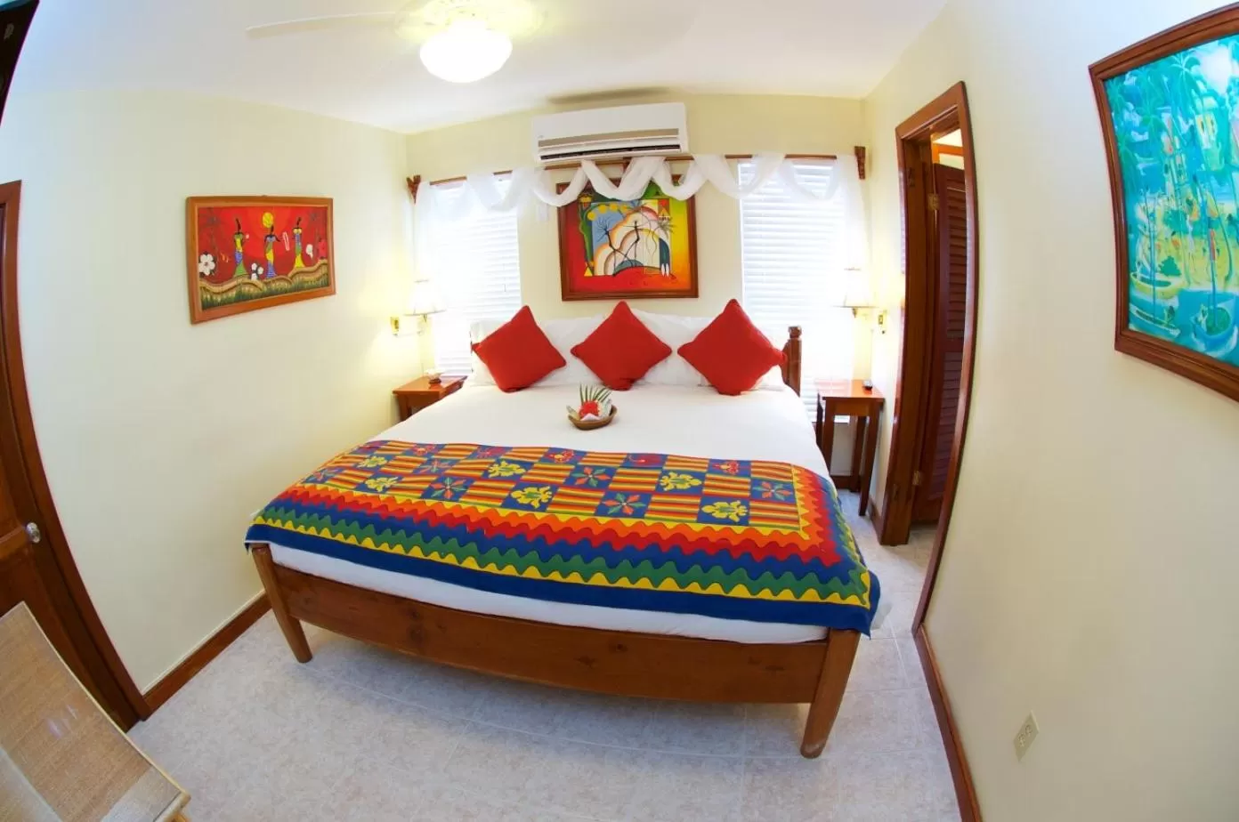 Bed in The Palms Oceanfront Suites