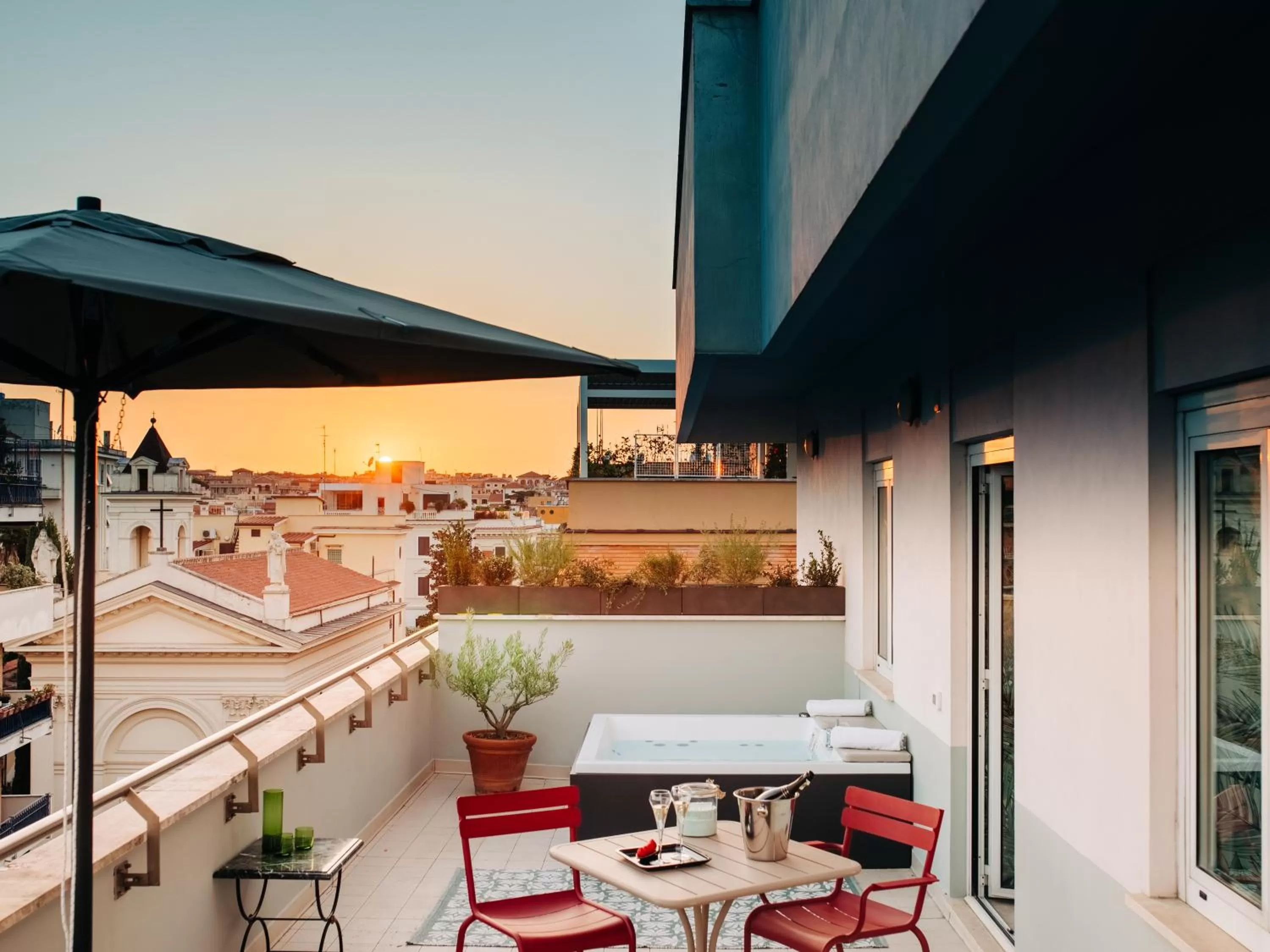 Balcony/Terrace in Hotel Mercure Roma Corso Trieste