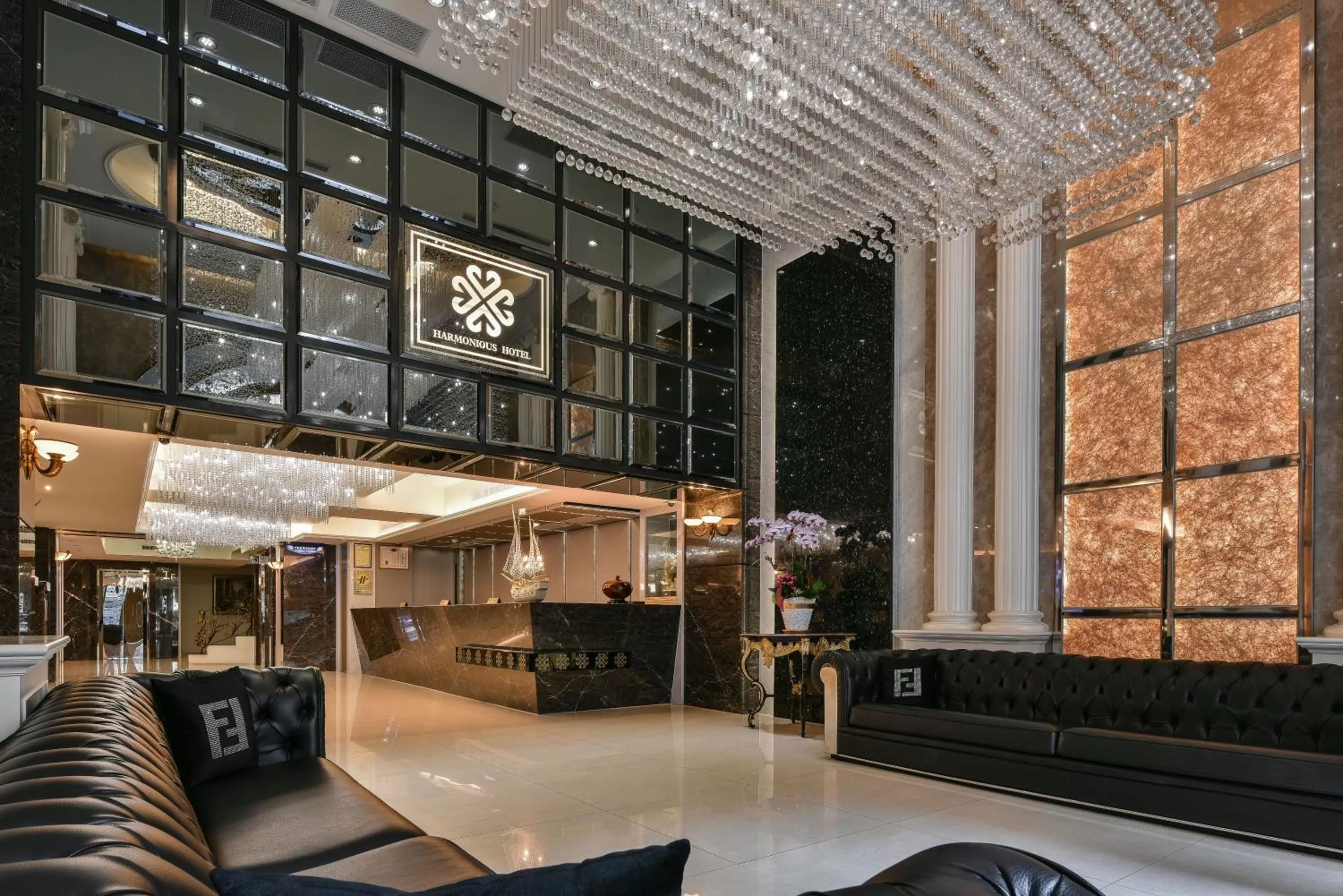 Lobby or reception in Harmonious Hotel