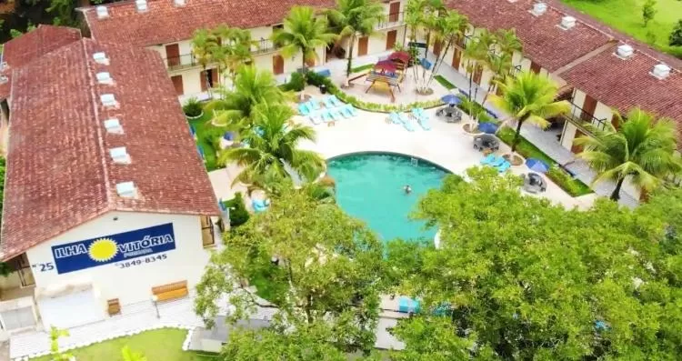 Bird's eye view, Pool View in Pousada Ilha Vitoria