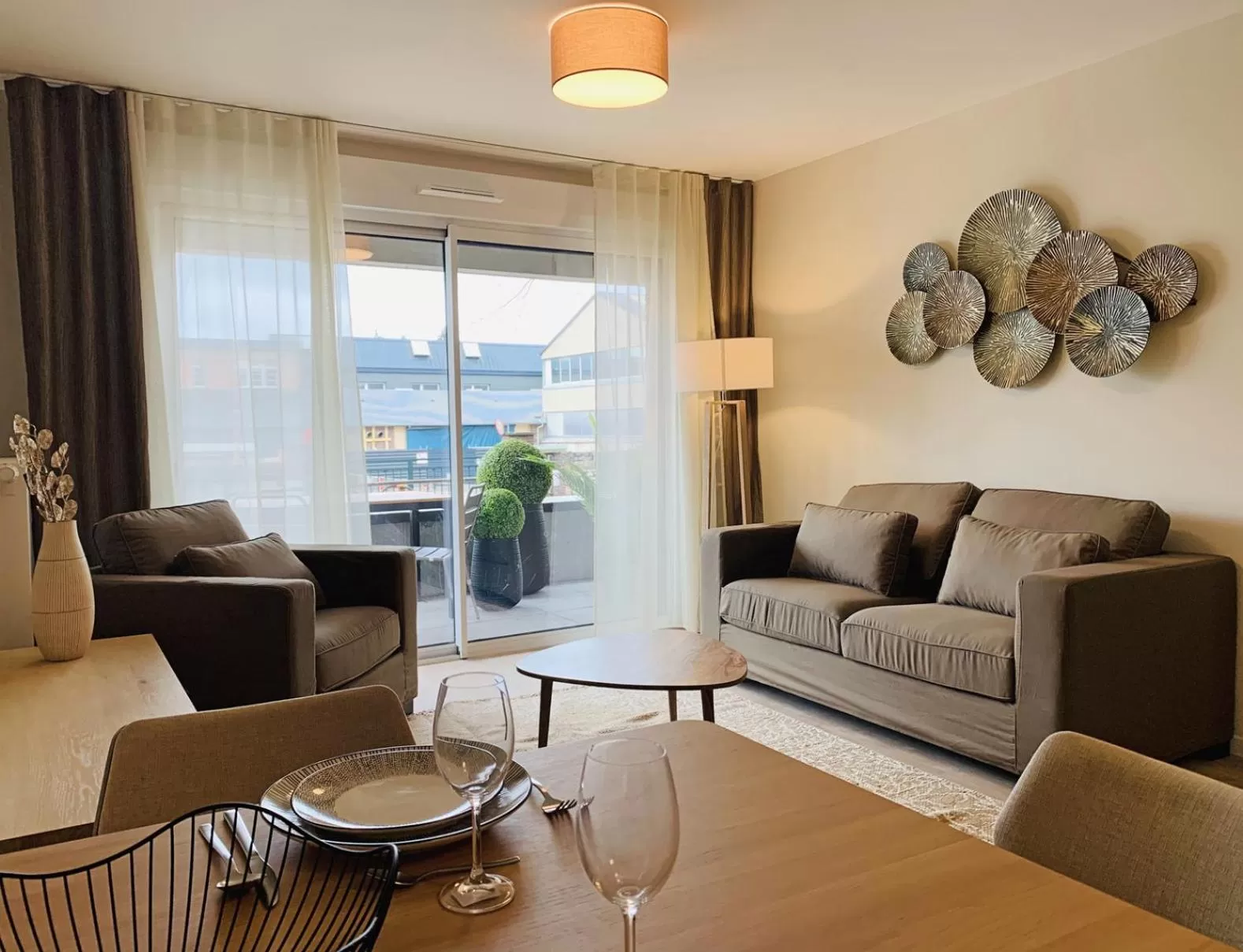 Living room in Les Boréales - Appart'hotel & Restaurant