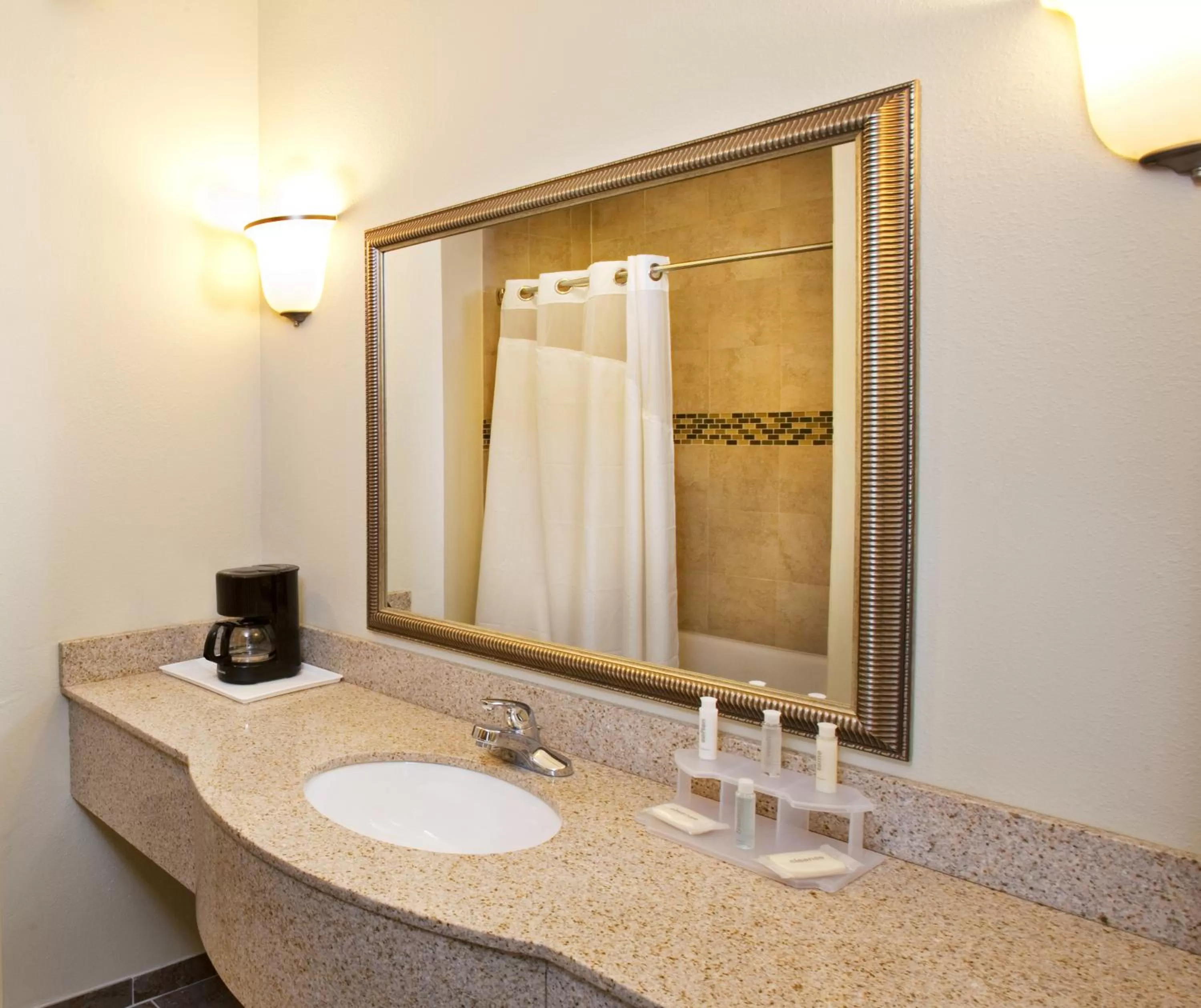 Bathroom in Holiday Inn Express- Waterloo/Cedar Falls by IHG