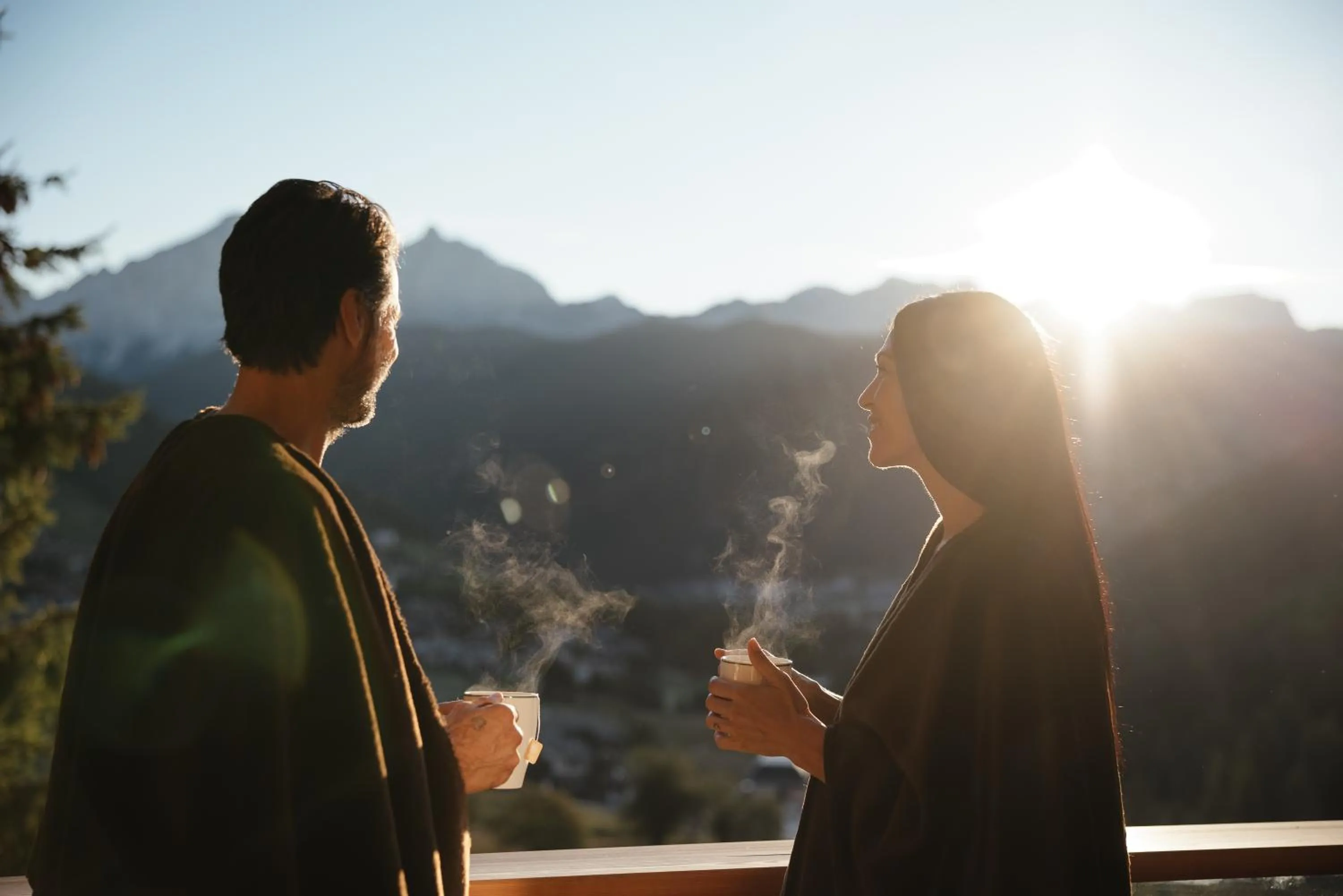 Sunrise in Kolfuschgerhof Mountain Resort