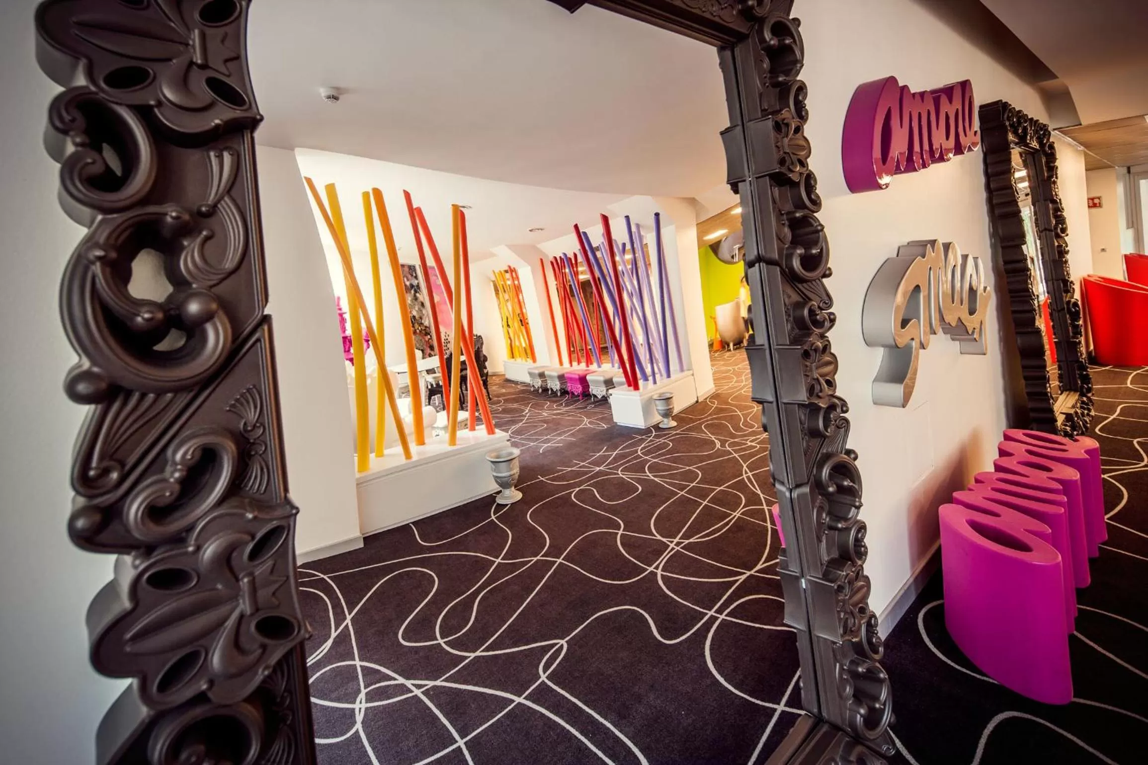 Lobby or reception in Hotel Da Vinci