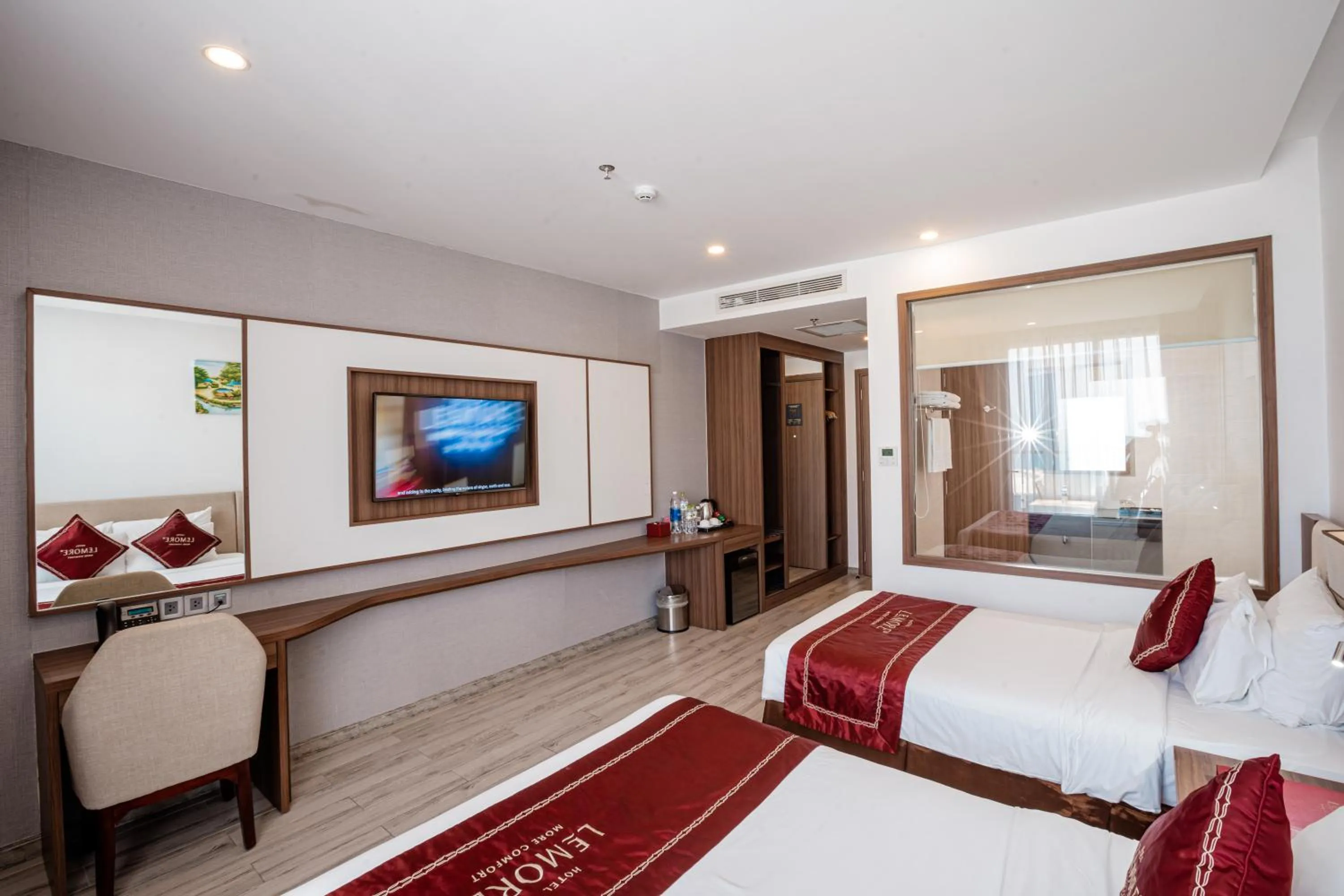Bed in LeMore Hotel Nha Trang