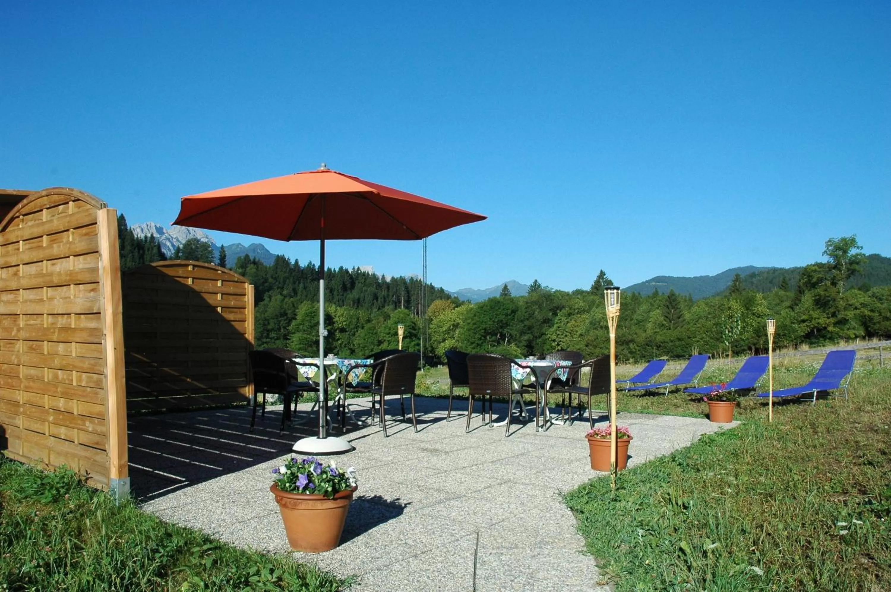 Balcony/Terrace in Pension zum Schreiner