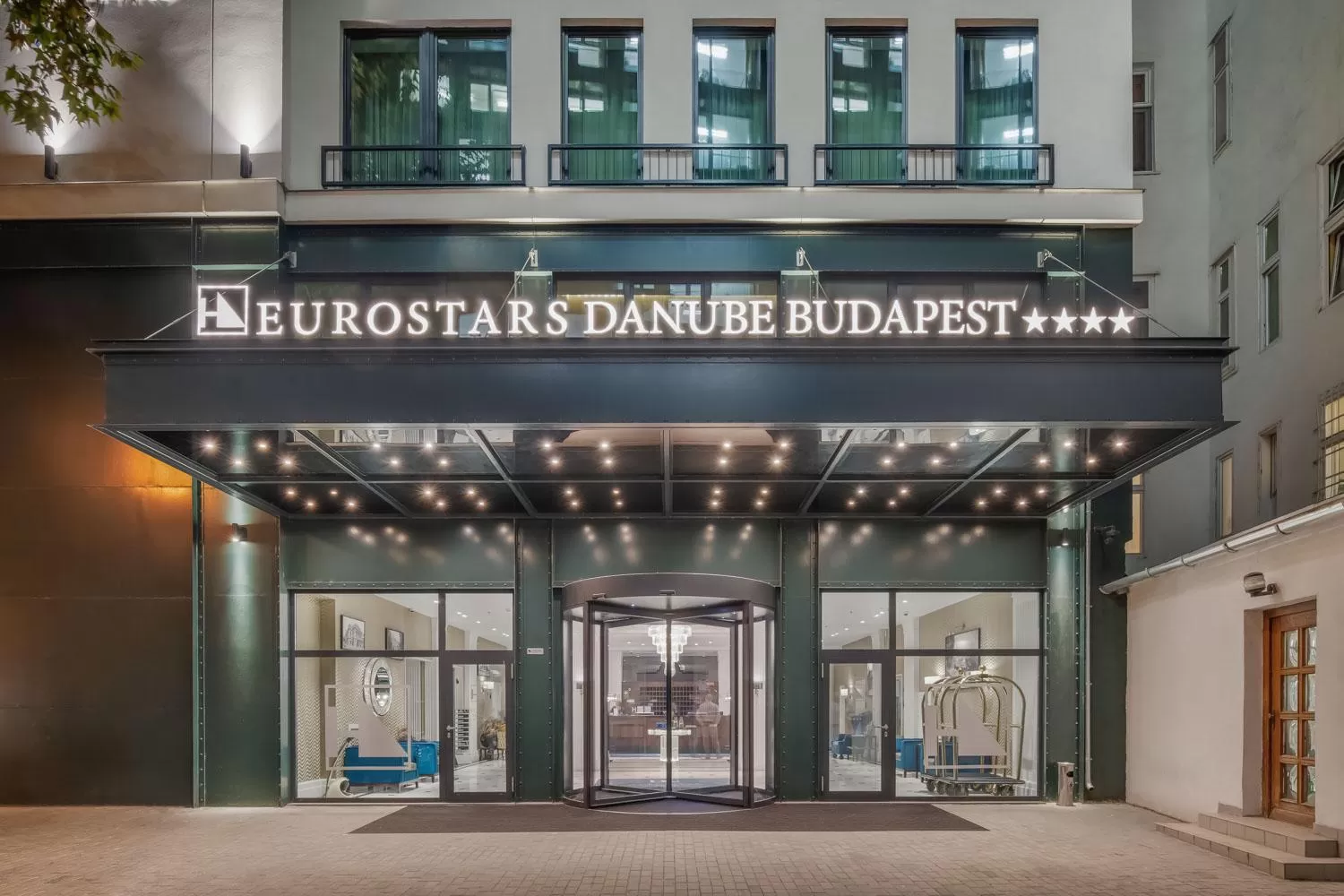 Property building in Eurostars Danube Budapest