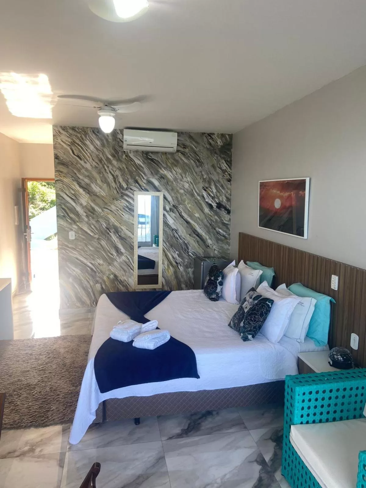 Bed in Pousada e Restaurante Vista Turquesa