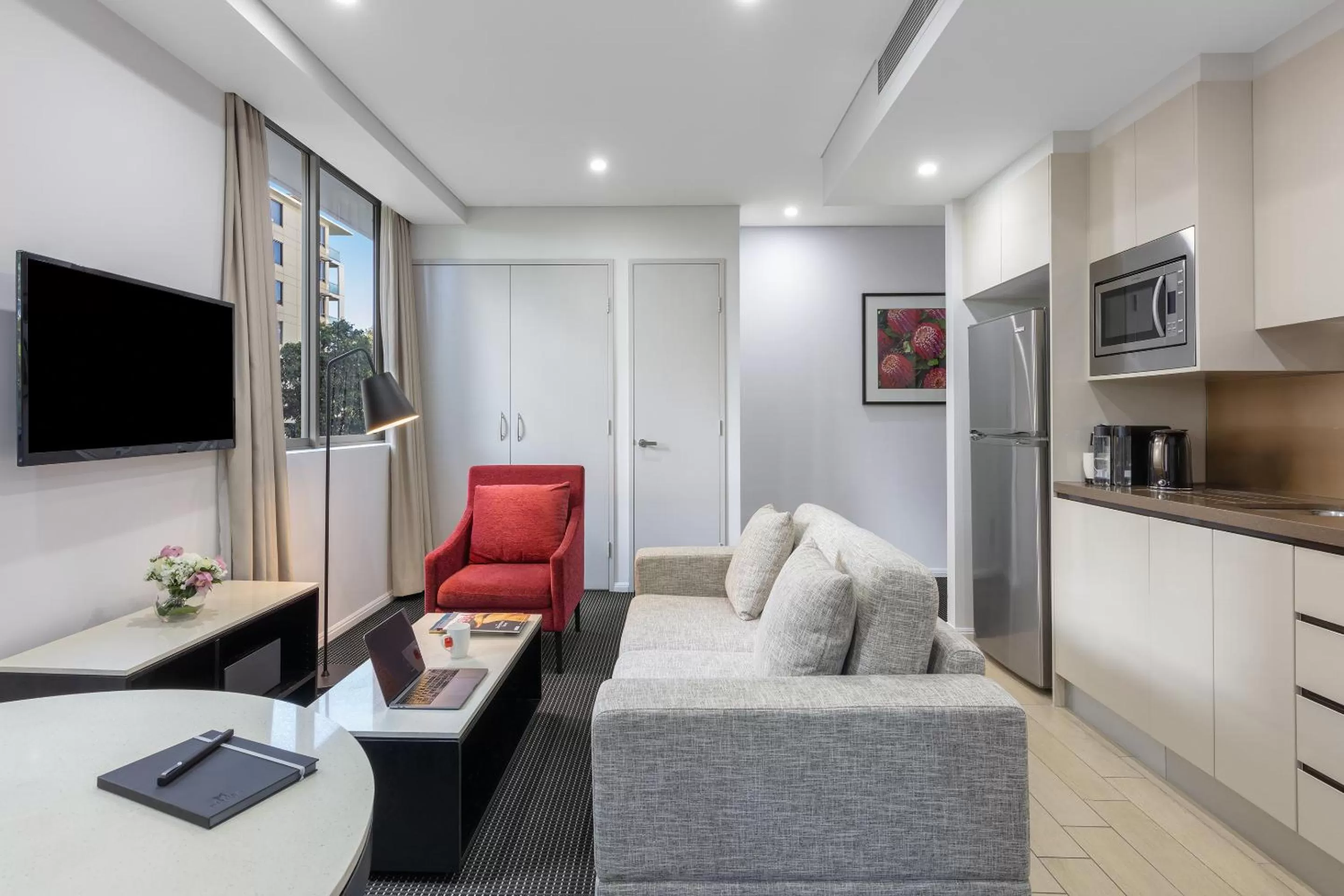 Living room in Meriton Suites North Ryde