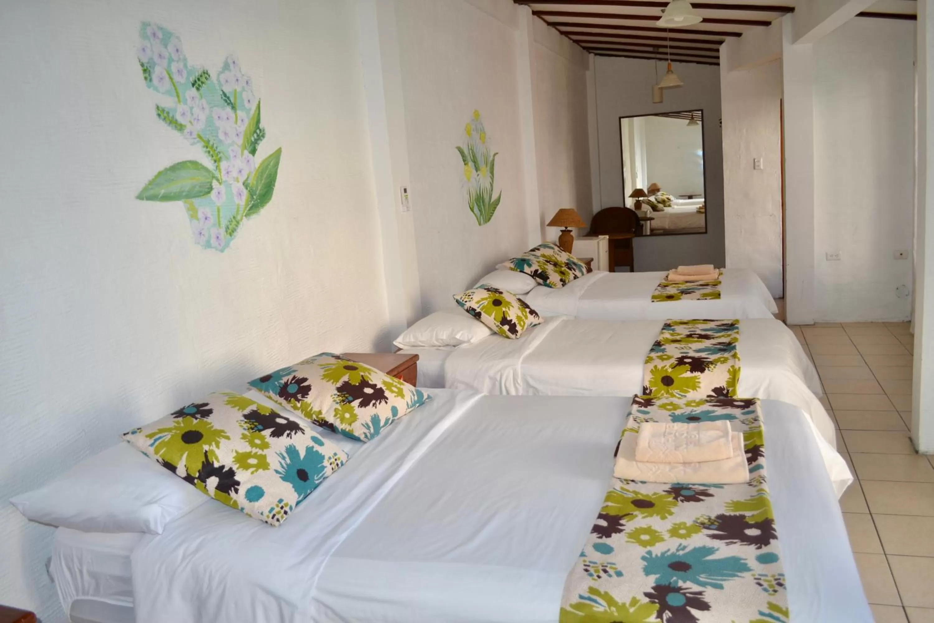 Bed in Hotel Miconia