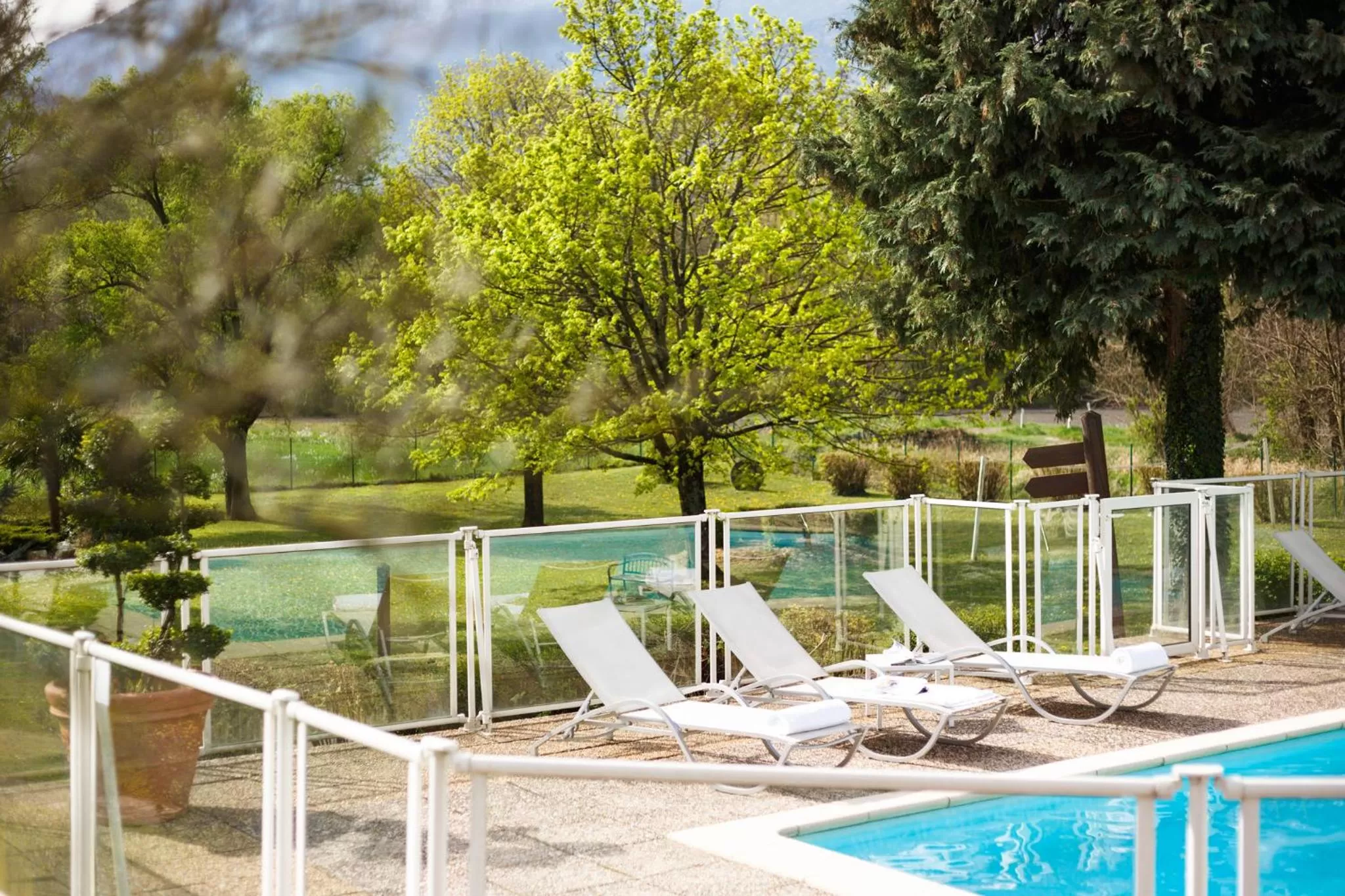 Garden view in Novotel Grenoble Nord Voreppe