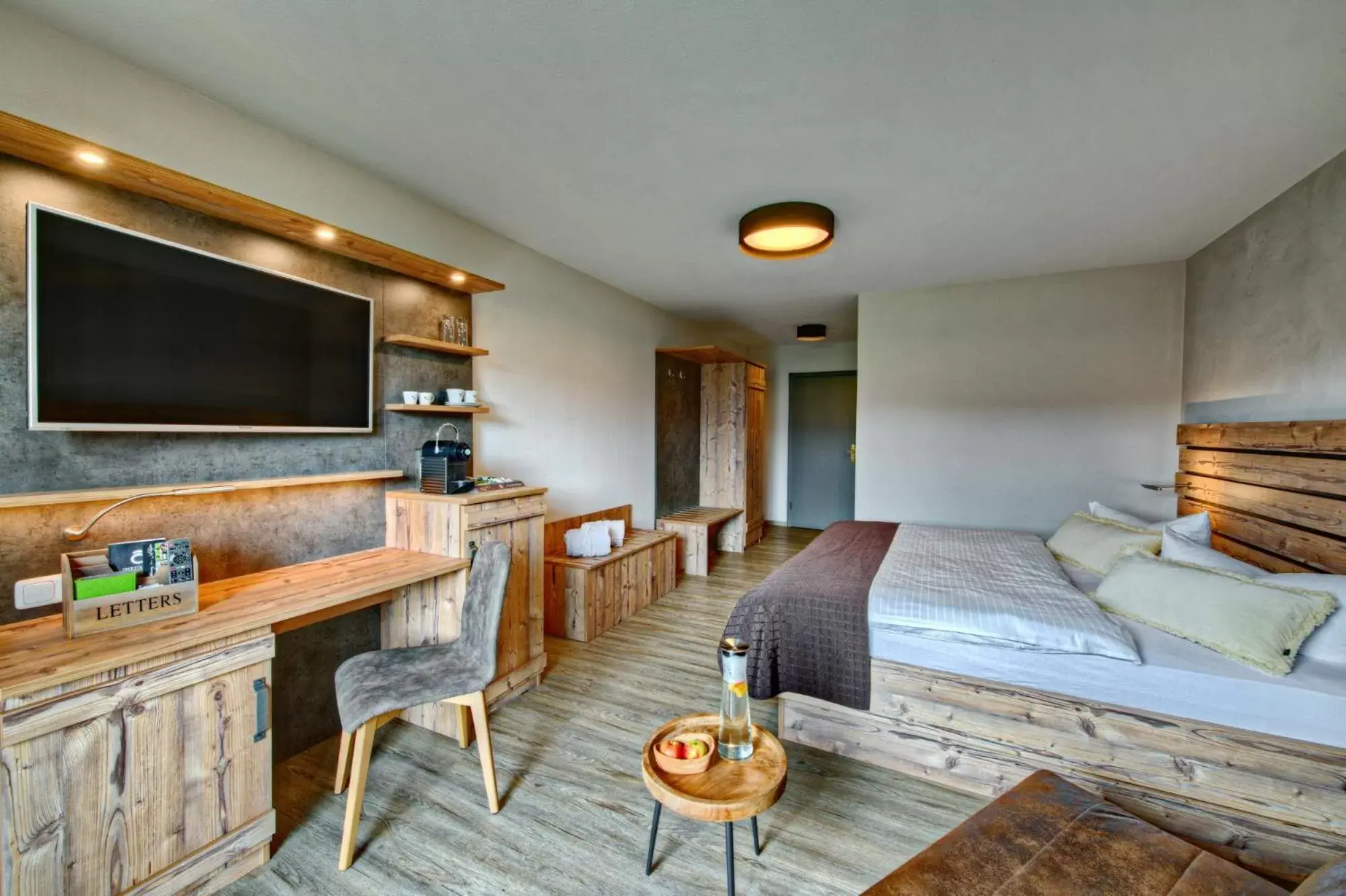 Deluxe Double Room with Balcony - single occupancy in Allgäuer Panoramahotel Deluxe Double Room with Balcony - single occupancy in Allgäuer Panoramahotel