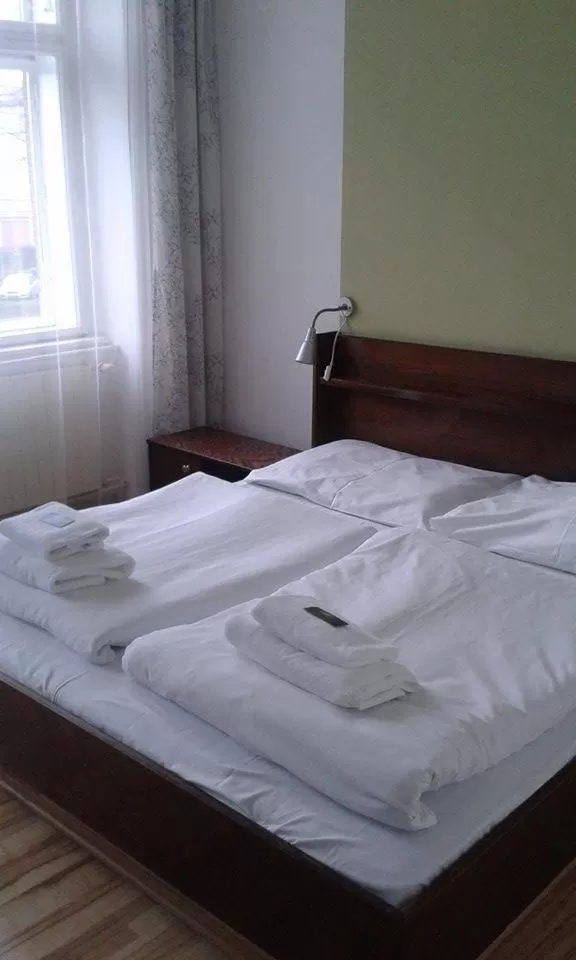 Bed in Hotel Saloon
