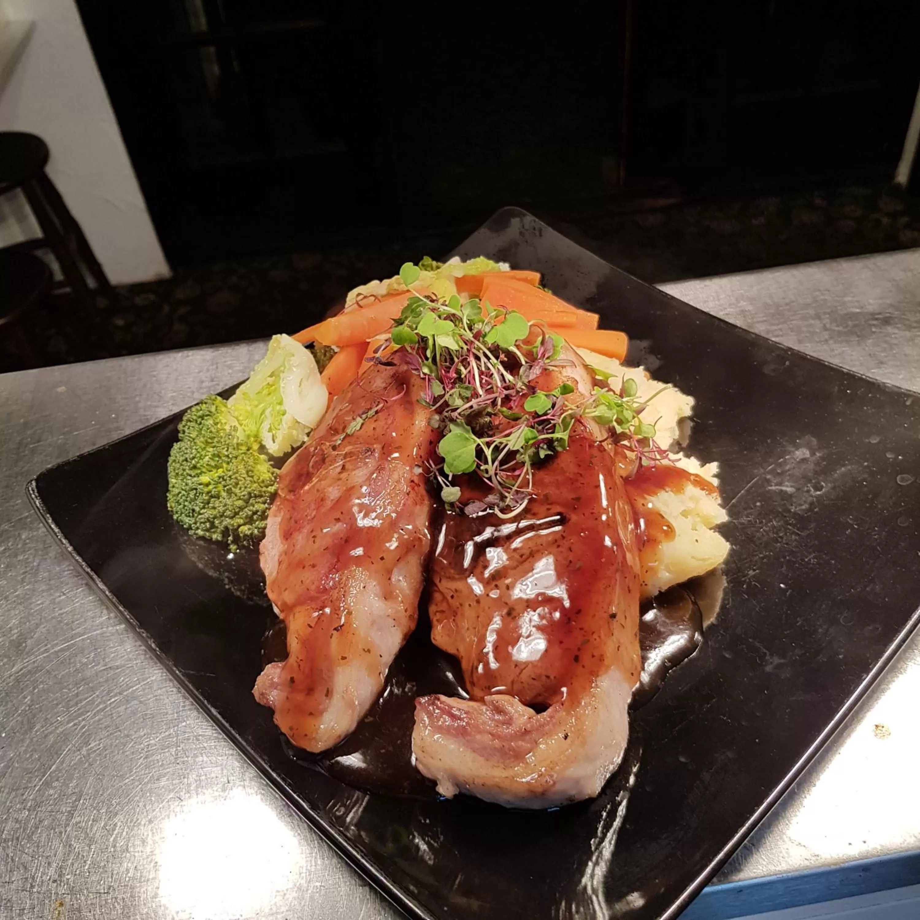 Food close-up in Crown Inn