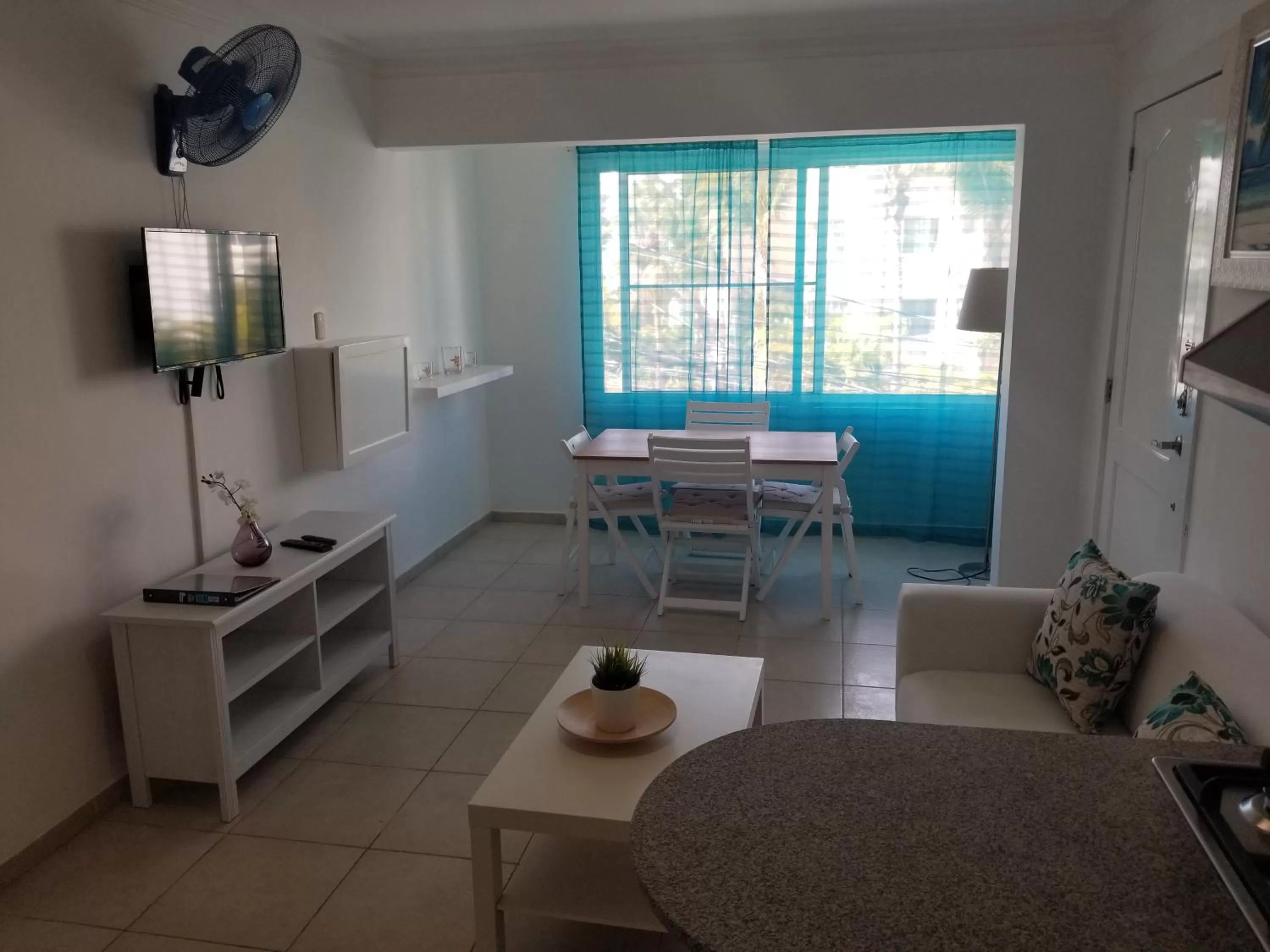 Living room in Karimar Beach Condo Hotel