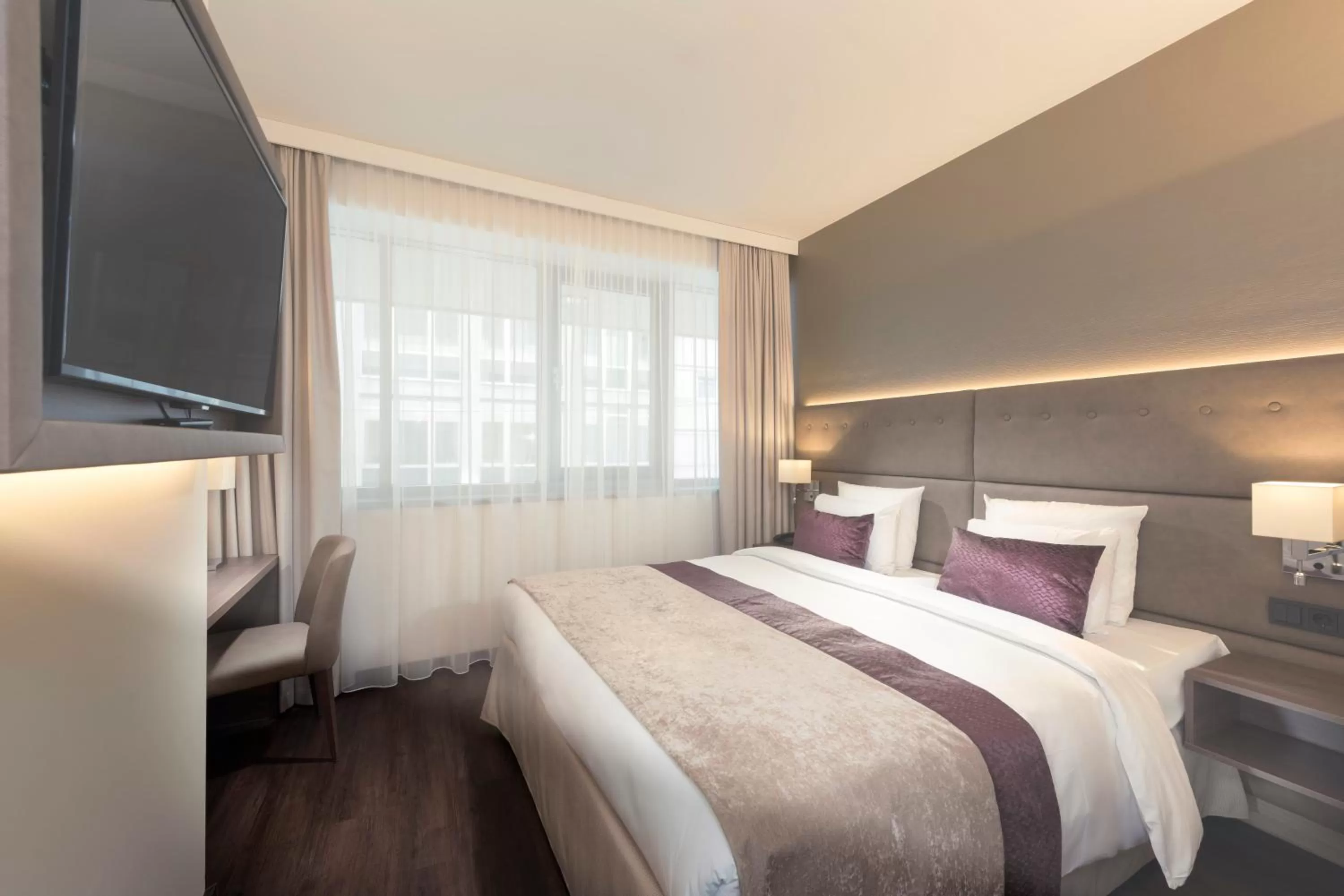 Decorative detail, Bed in Wyndham Grand Salzburg Conference Centre