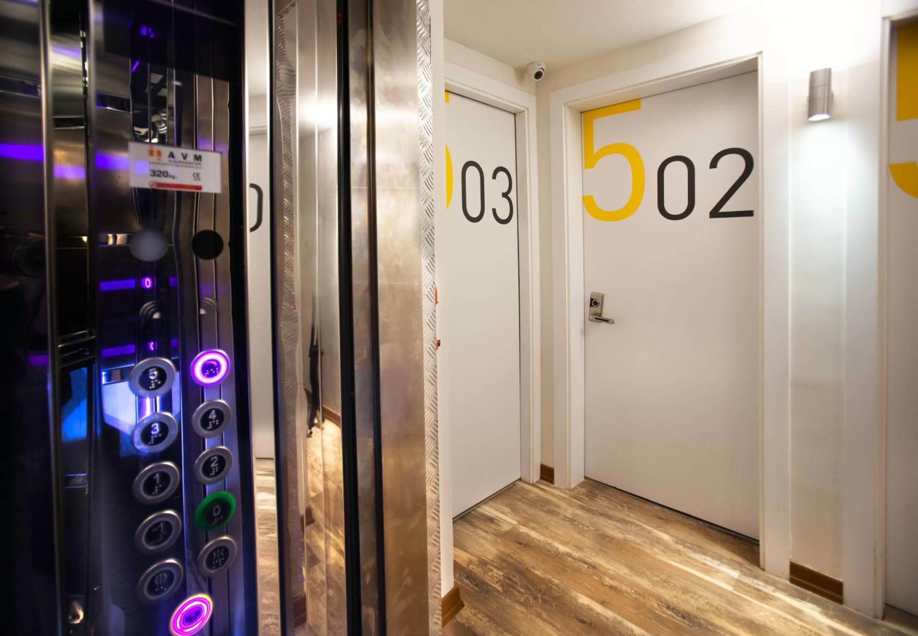 elevator in Duo Galata Hotel