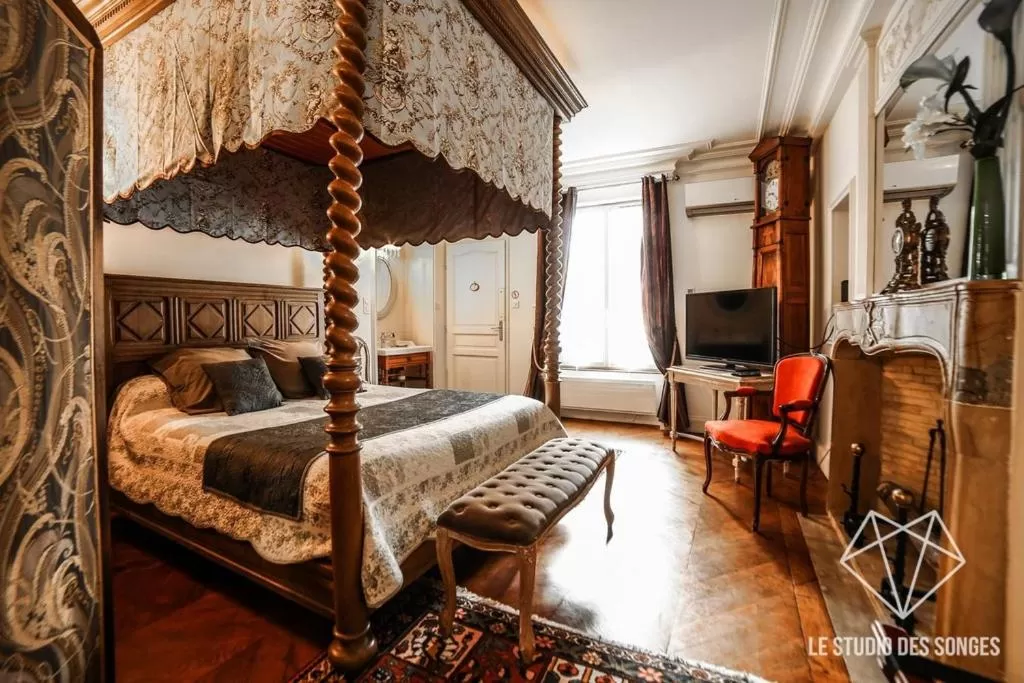 Bed in Chambre d'hôtes Le Petit Tertre