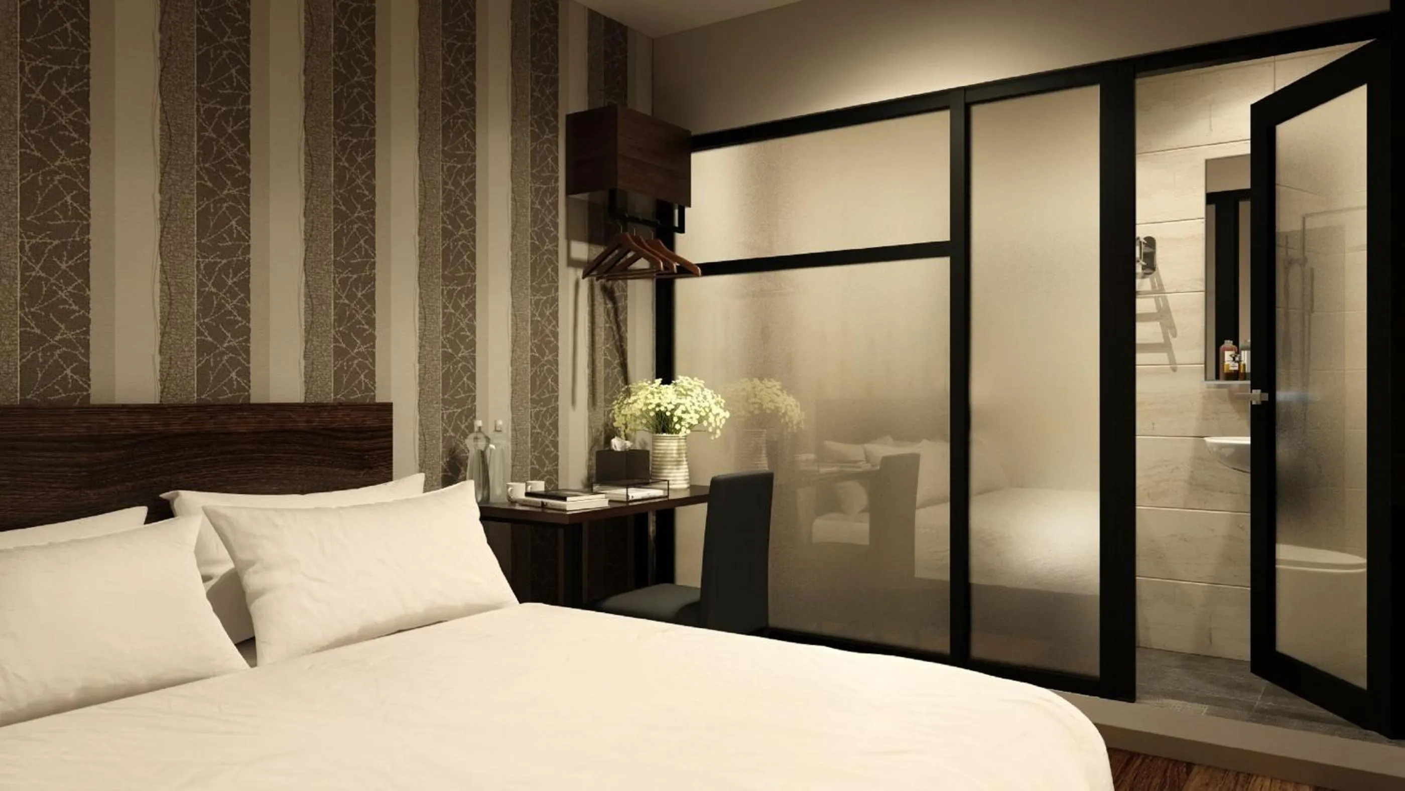 Bedroom, Bed in The Square Hotel