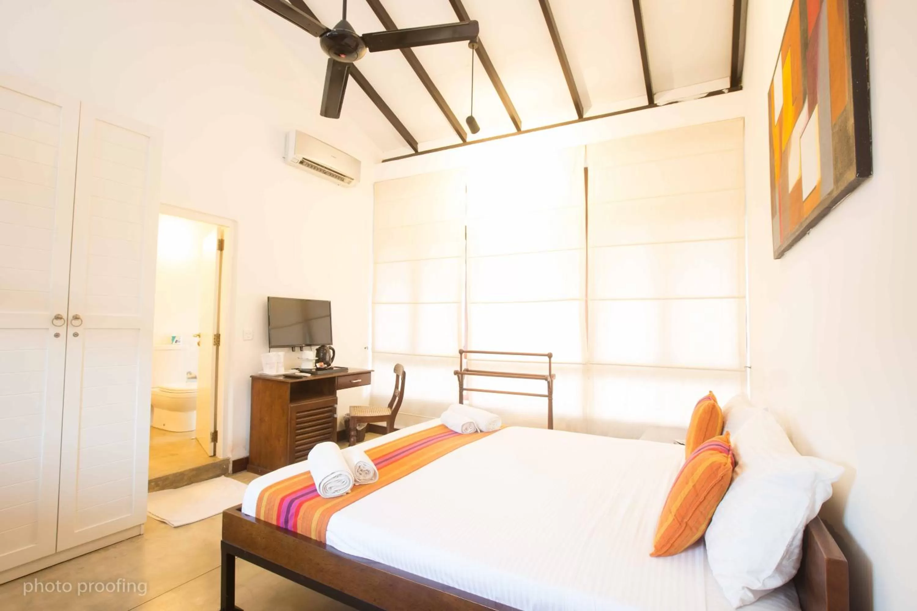 Bed in Jaffna Heritage Hotel