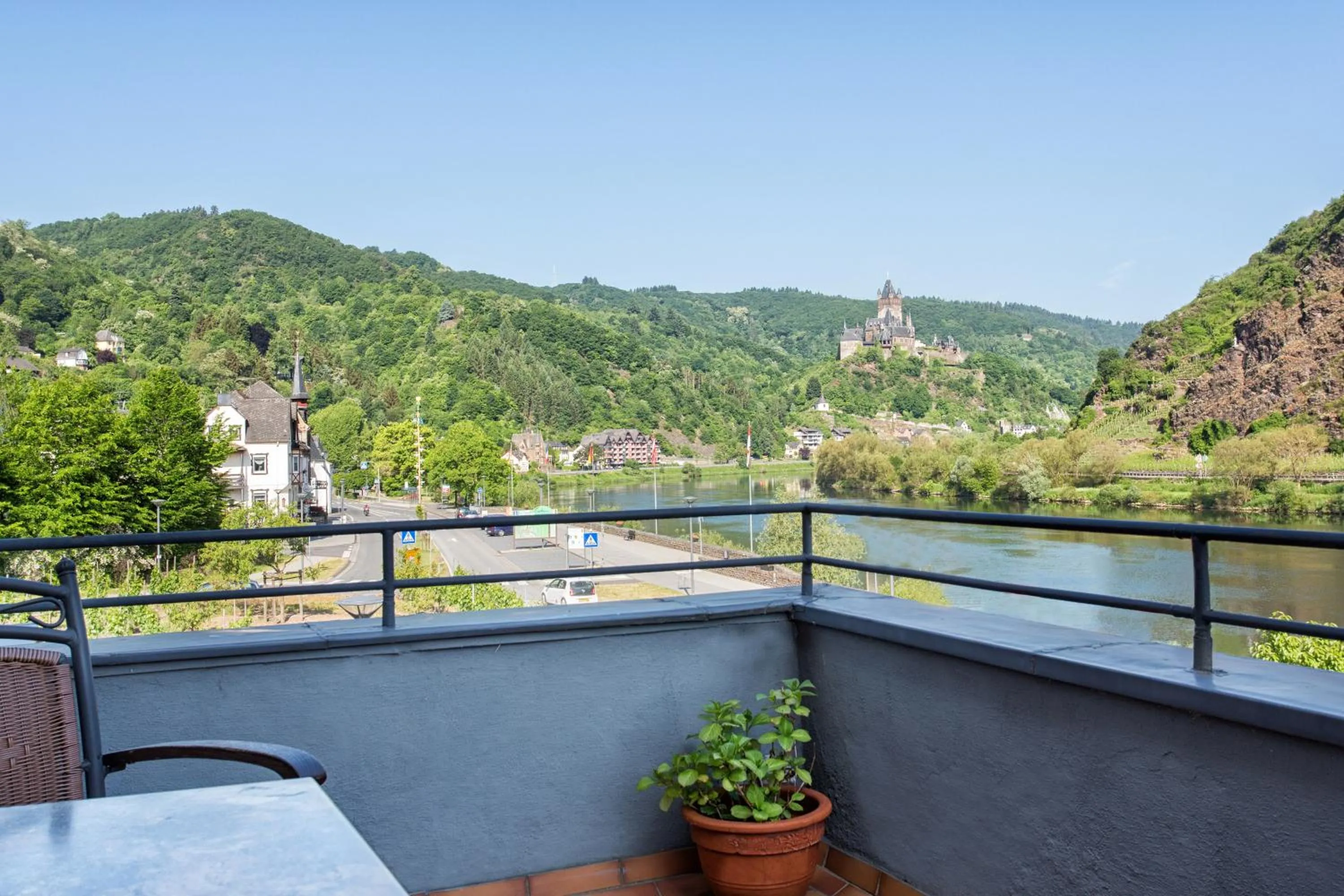 View (from property/room) in Stumbergers Hotel - free parking -