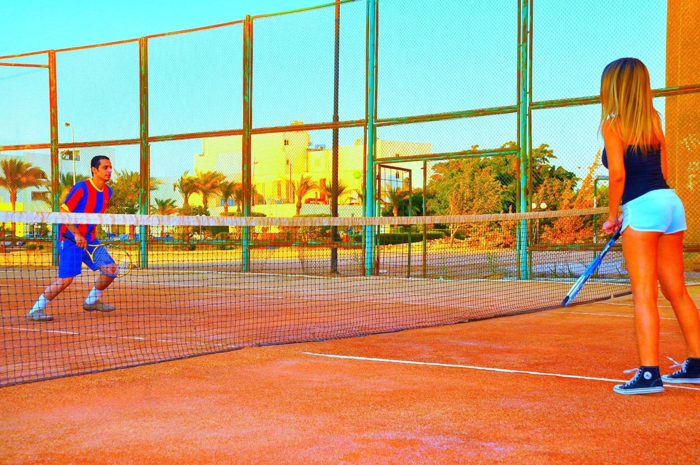 Tennis court in Palm Beach Resort Families and Couples only