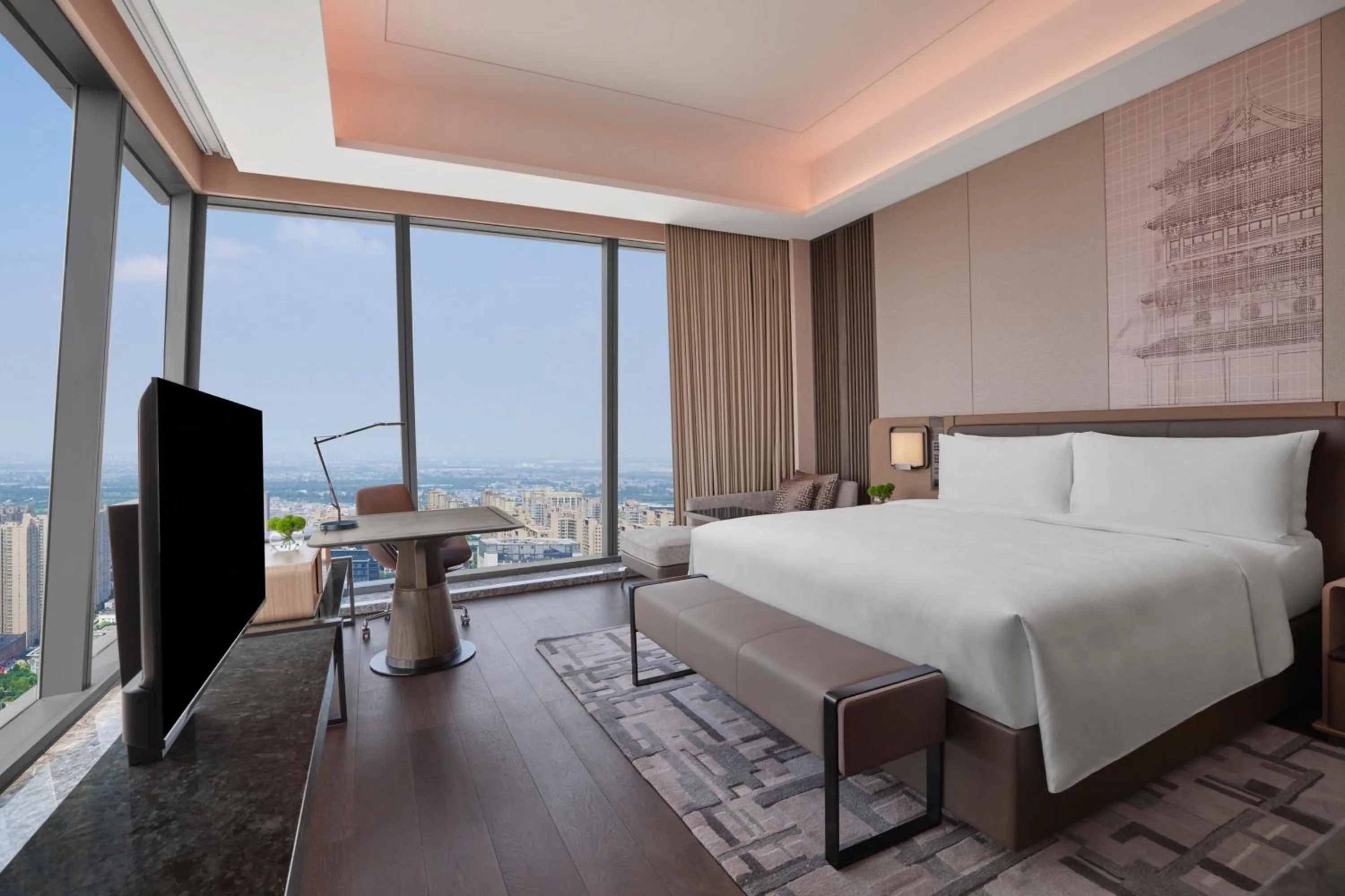 Photo of the whole room, Bed in JW Marriott Hotel Xi'an