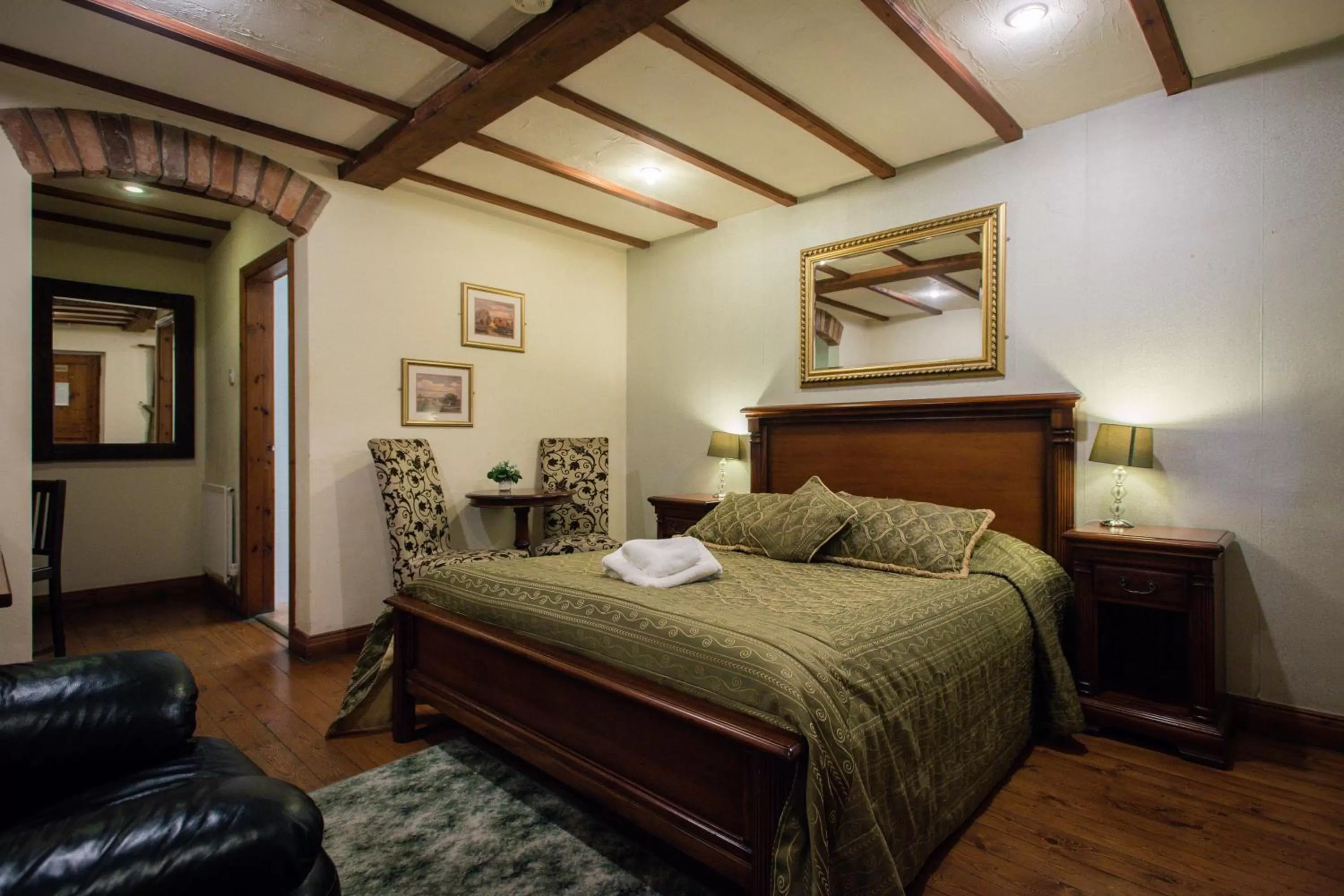 Bed in The Royal Arms Hotel Room Only