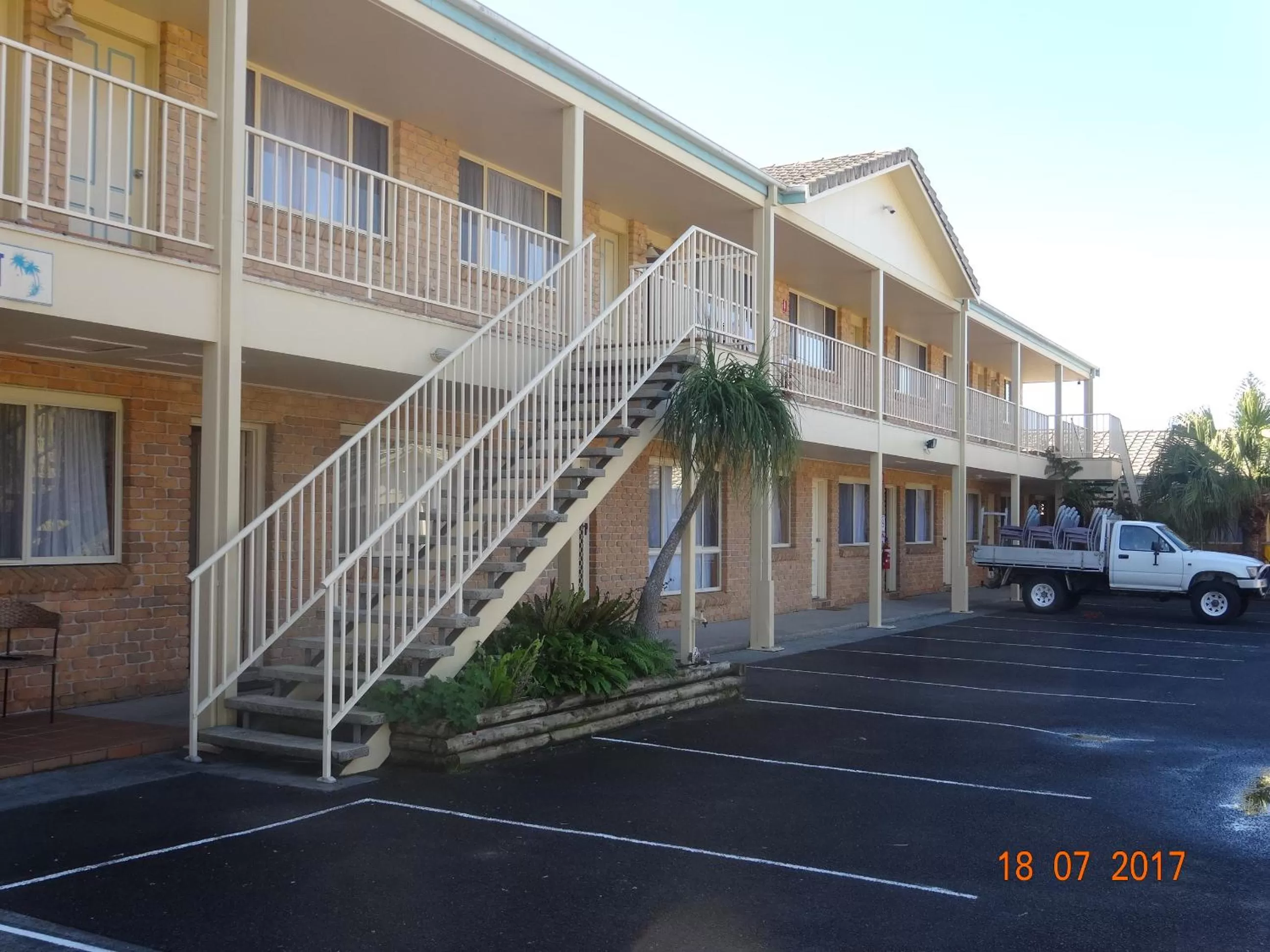 Balcony/Terrace in Forster Palms Motel