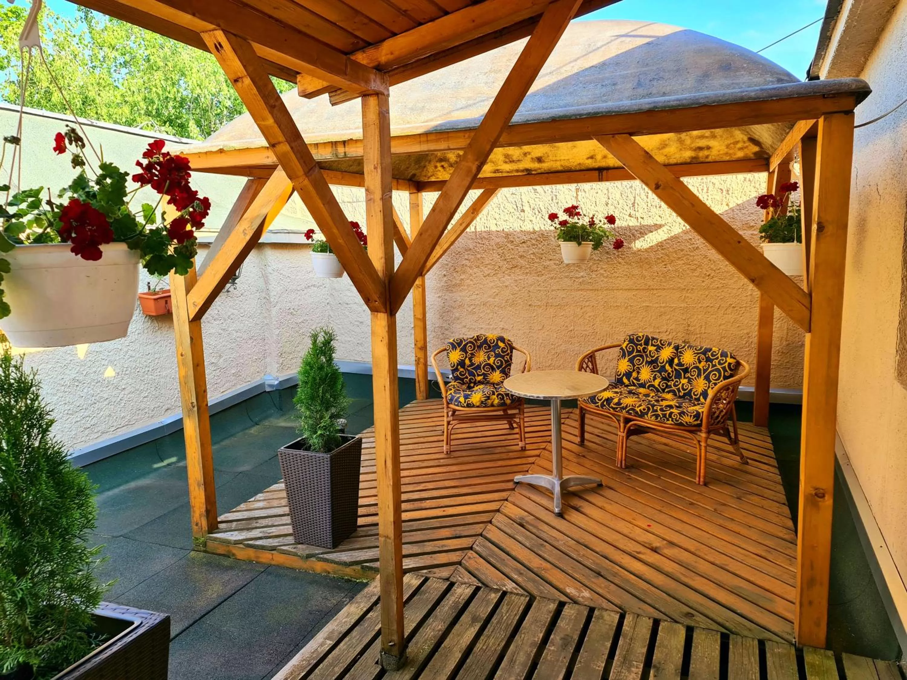 Patio in Petra Hotel