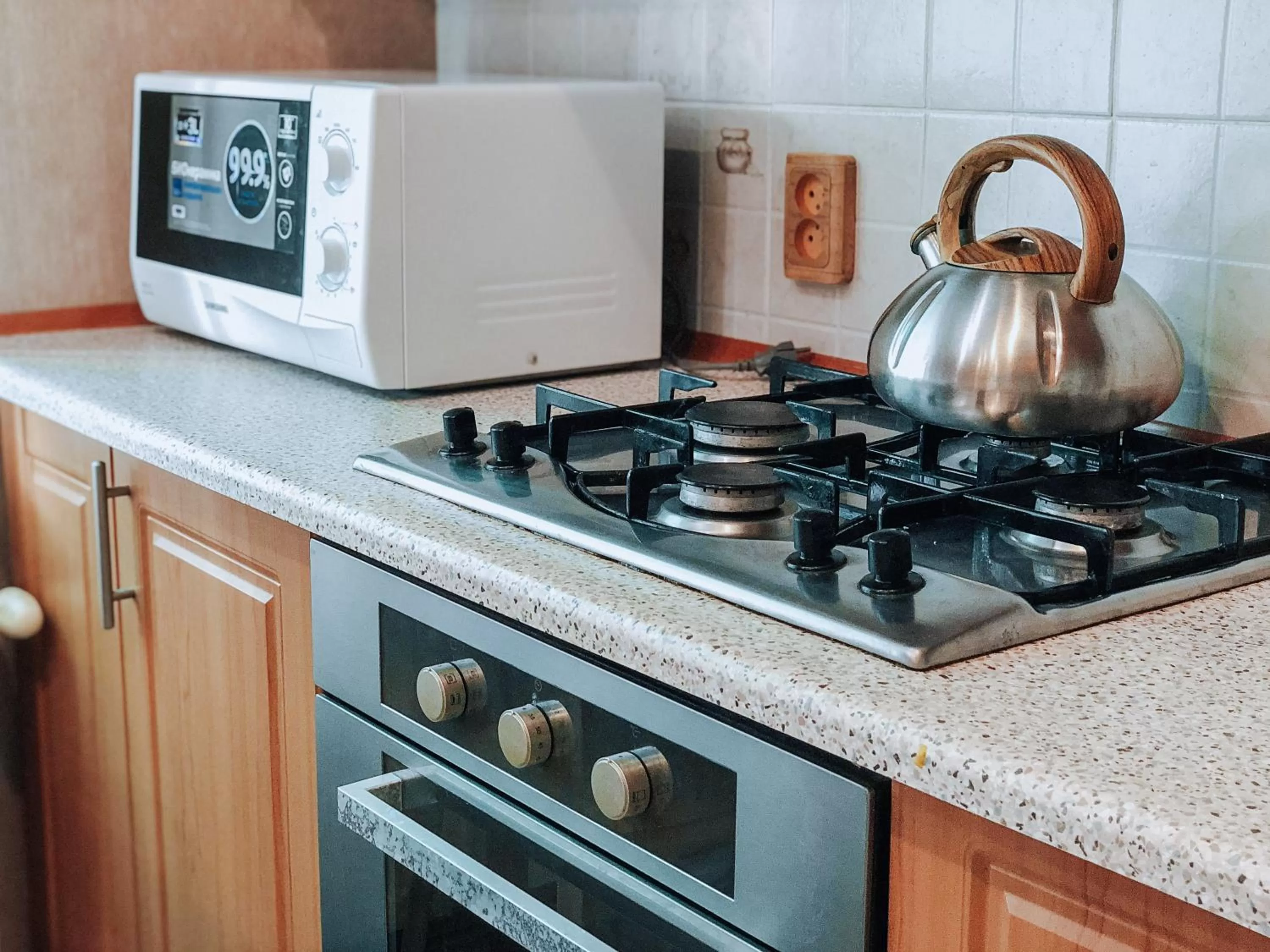 Kitchen or kitchenette, Kitchen/Kitchenette in Zolotoy Bereg Hotel
