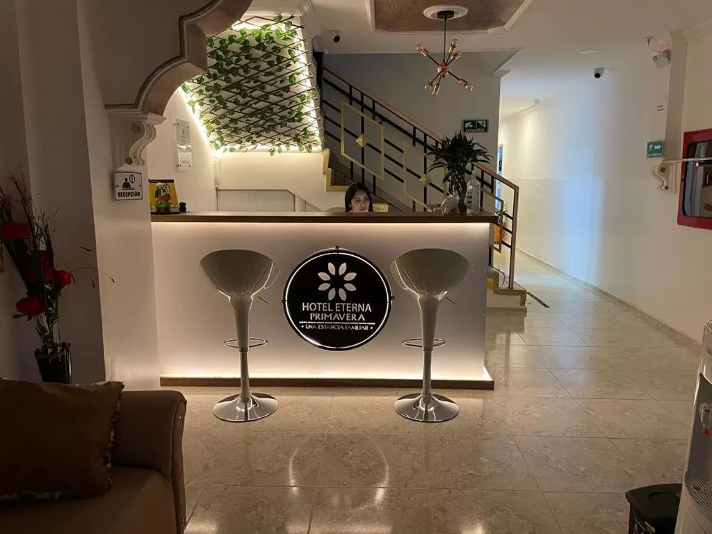 Lobby or reception in Hotel Eterna Primavera
