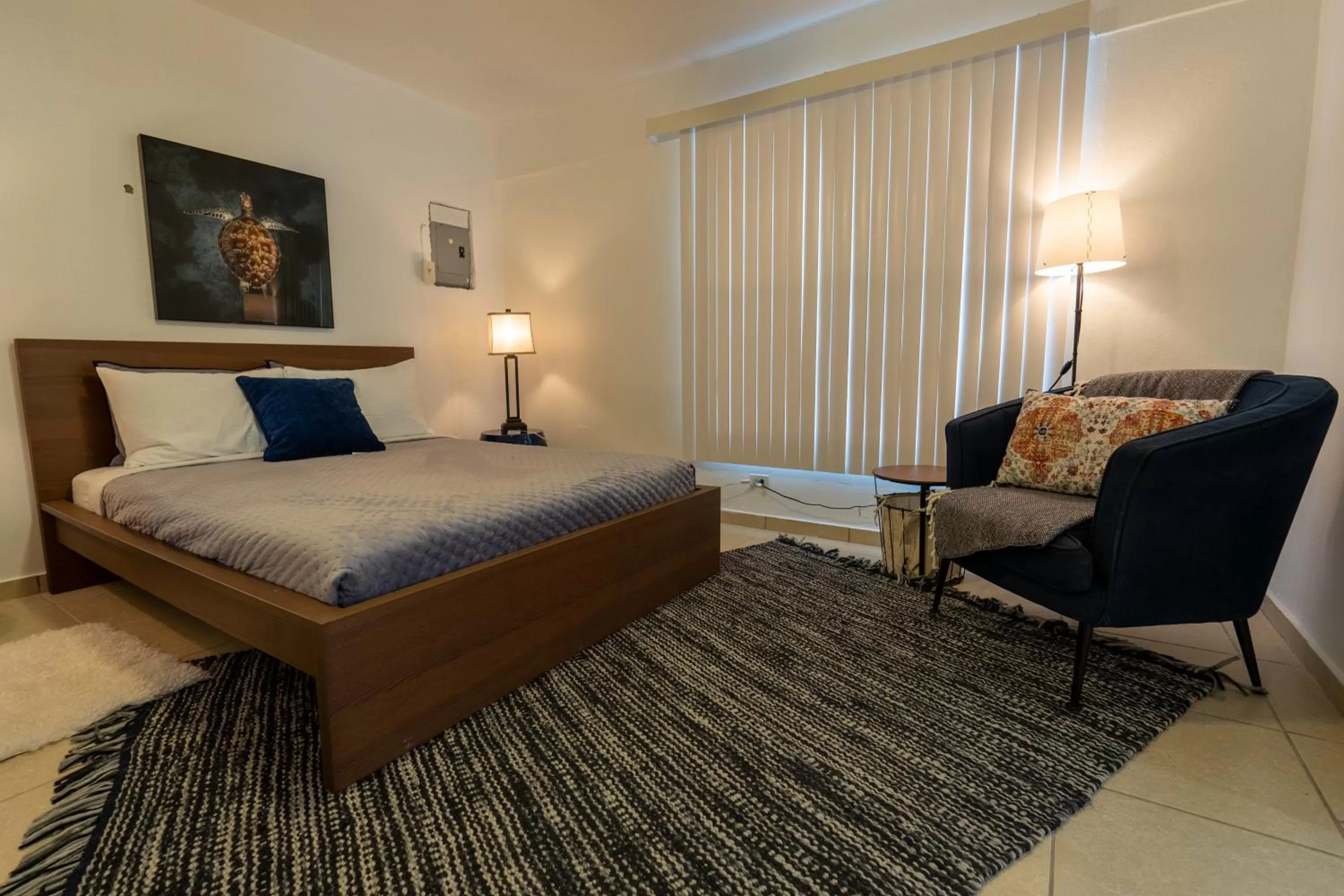 Bed in El Flamingo Beach Club