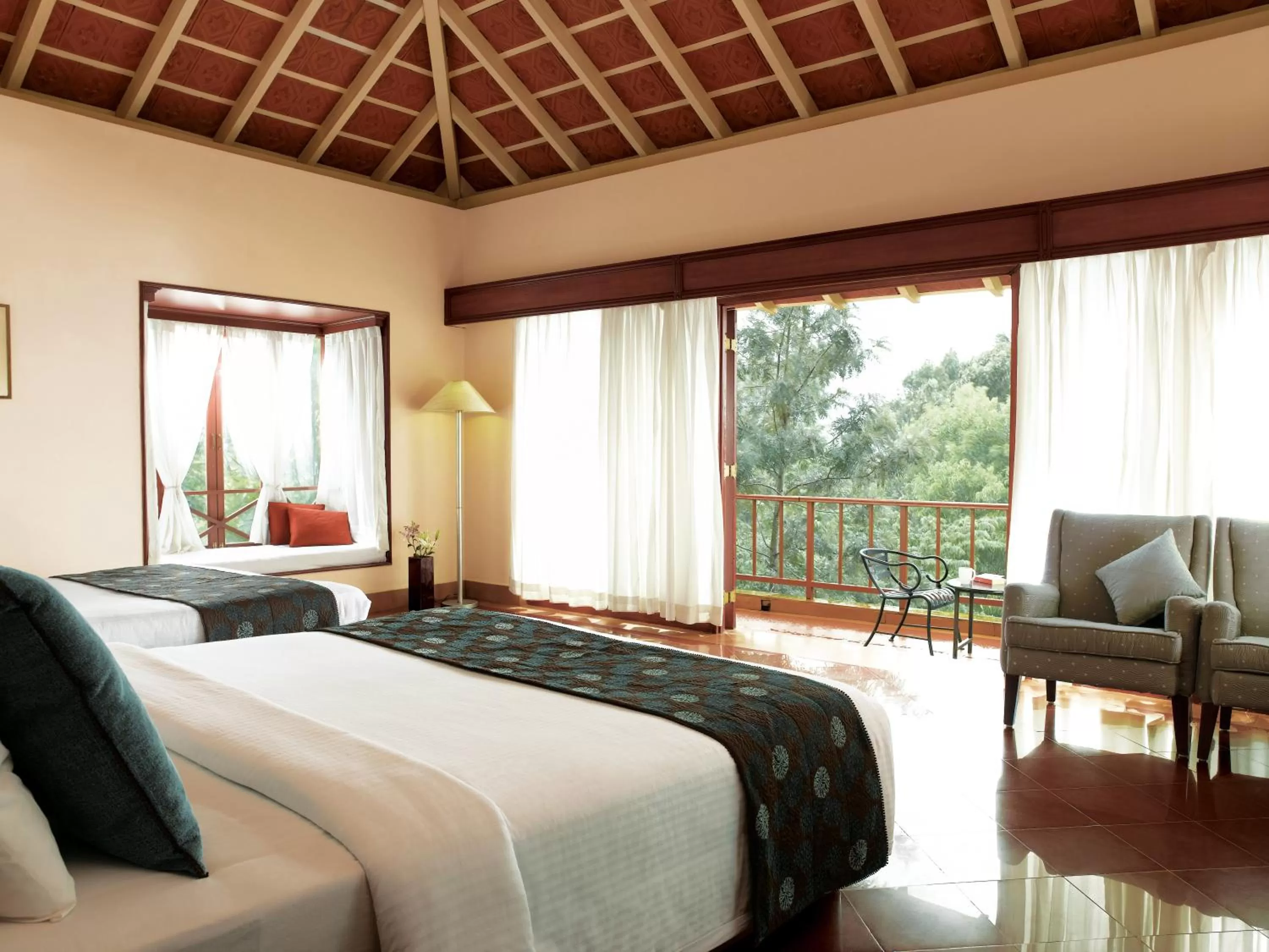 Photo of the whole room, Bed in Gateway Chikmagalur
