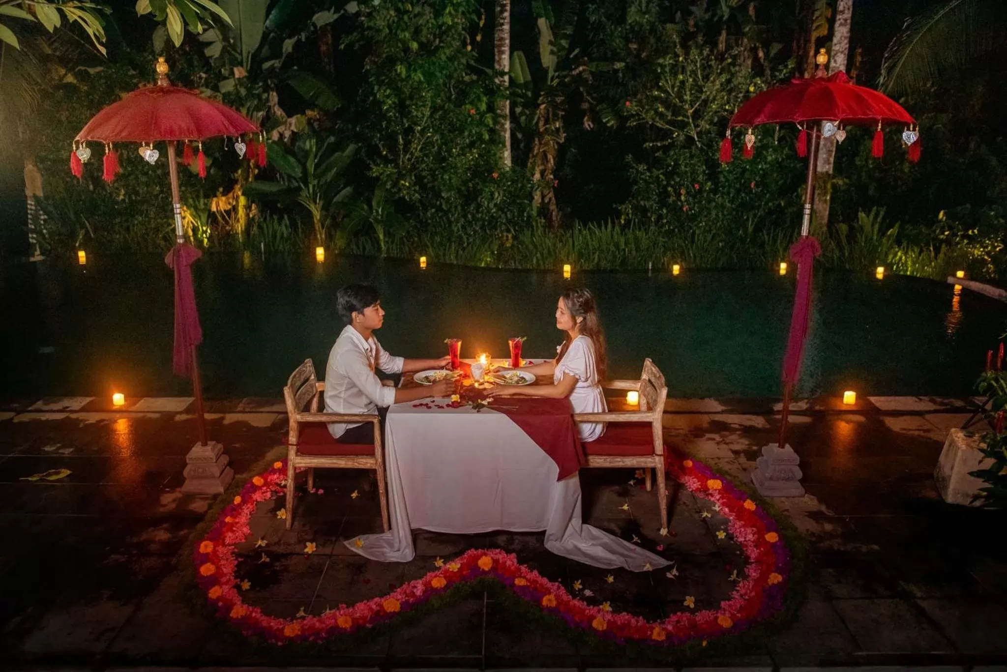 Dining area in The Kalyana Ubud Resort