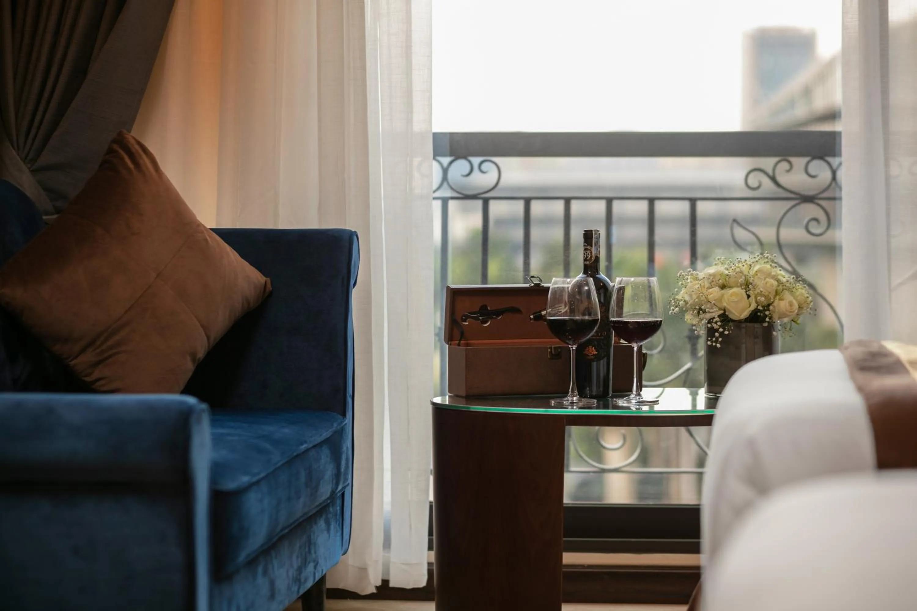 Seating area, Bed in Marina Hotel Ha Noi