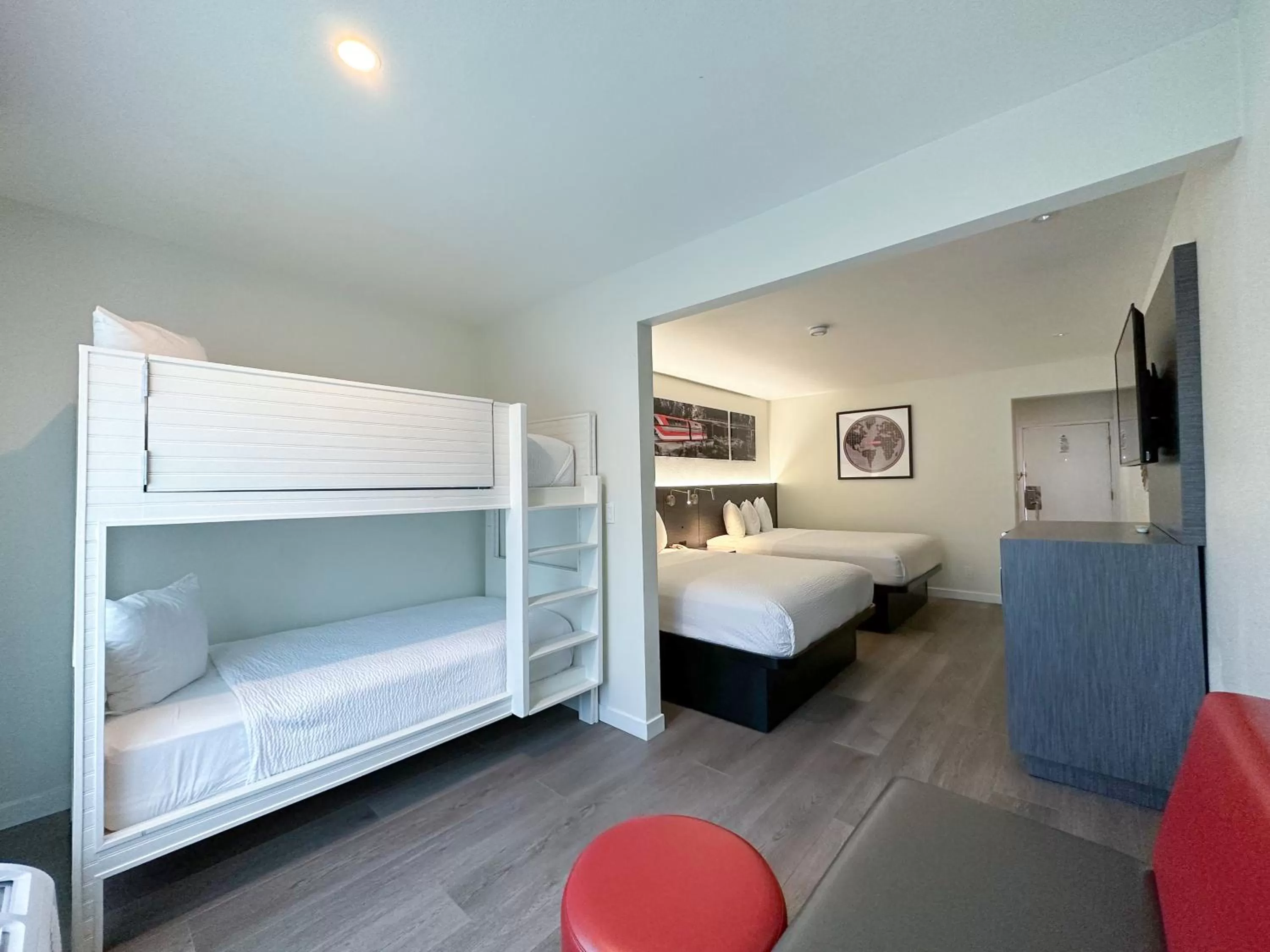 Bed in Ramada by Wyndham Anaheim Convention Center