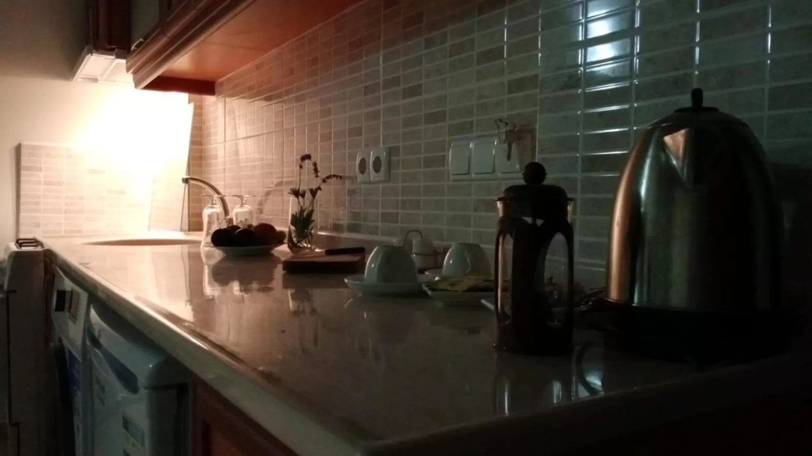 Kitchen or kitchenette in Hotel Ave Maria